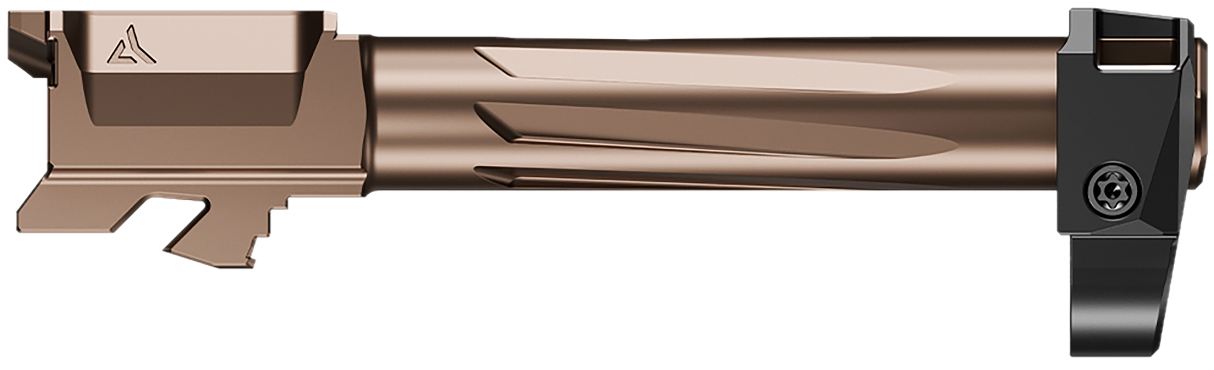 Radian Weapons R0845 Ramjet & Afterburner Combo 9mm Luger Compatible w/ Glock 48, Bronze Stainless Steel