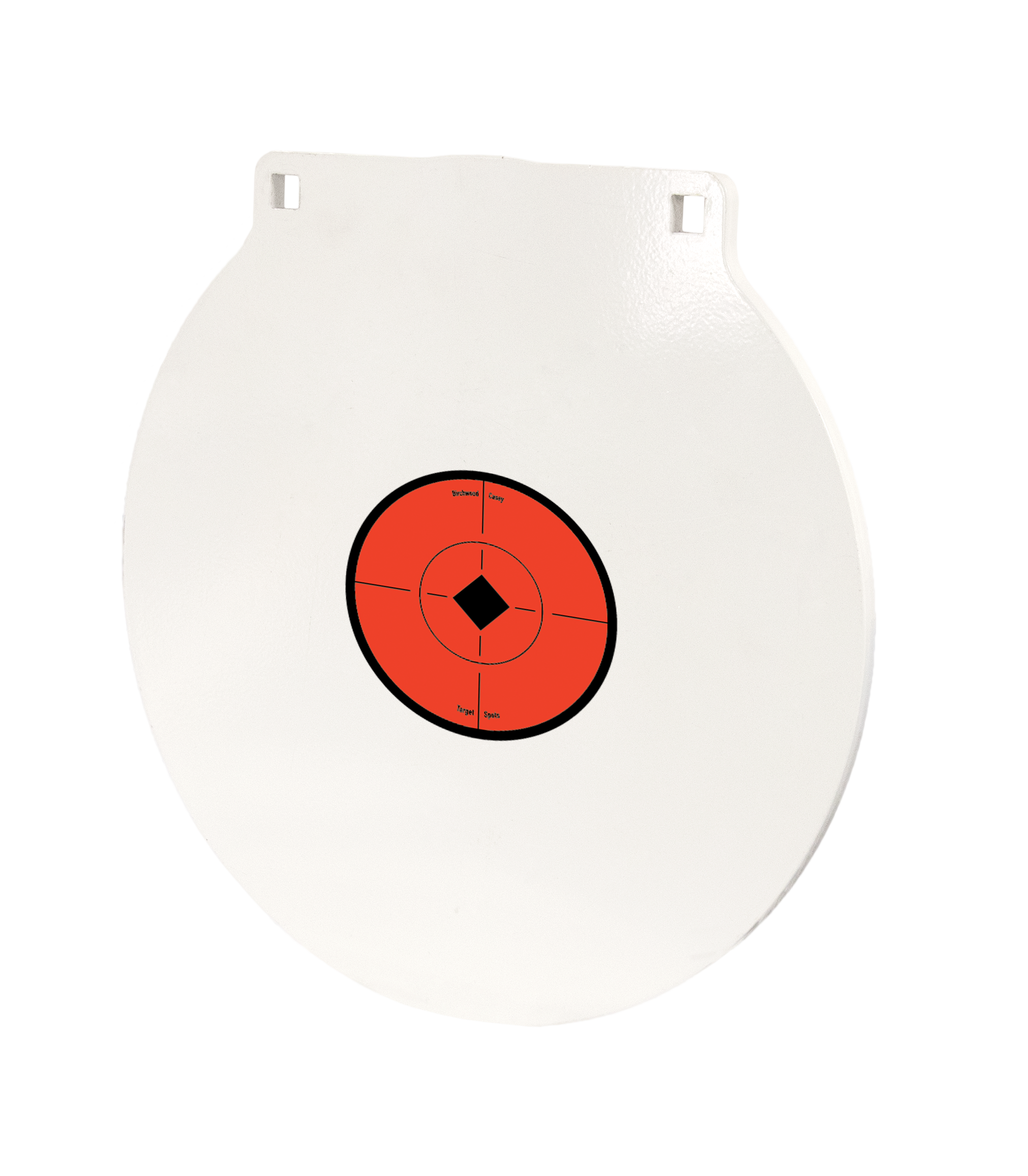 Birchwood Casey RND12 Round Steel Target Plate 12" Centerfire Rifle/Handgun Target Black/Red/White NM500 Steel Hanging