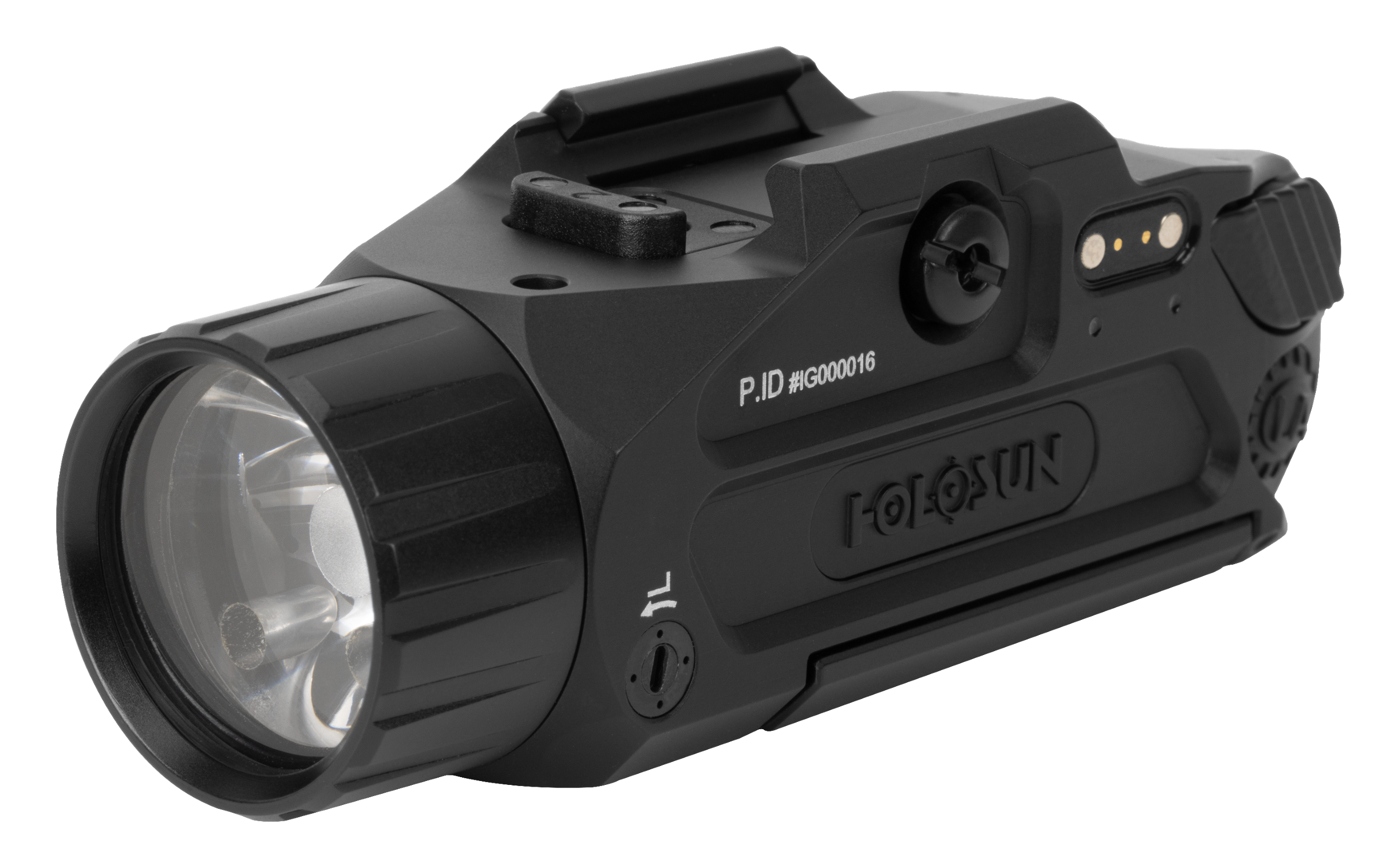 Holosun PIDDUAL Positive Identification Device Dual Black Anodized Green/Infrared Laser 400/800 Lumens White Light LED