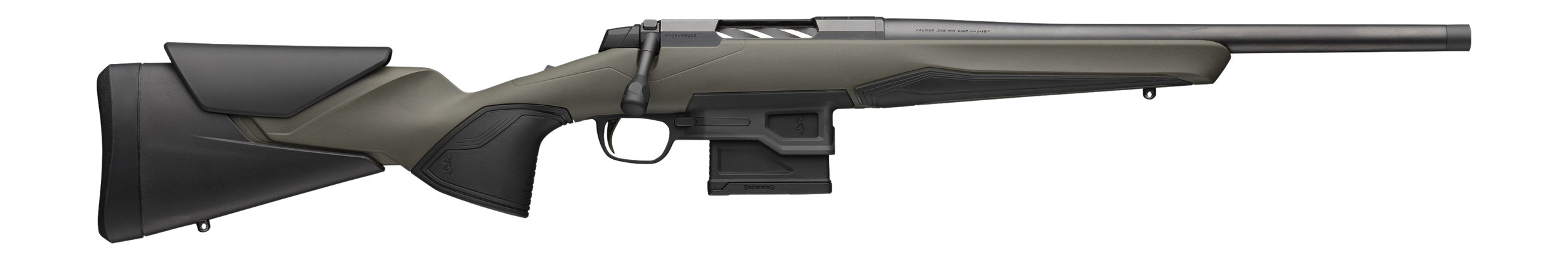 Browning 036109298 X-Bolt 2 All Purpose 7 PRC 5+1 20" Matte Blued Threaded Barrel & Steel Drilled & Tapped Receiver, OD Green w/Black Overmold Adj Vari-Tech Synthetic Stock, Right Hand