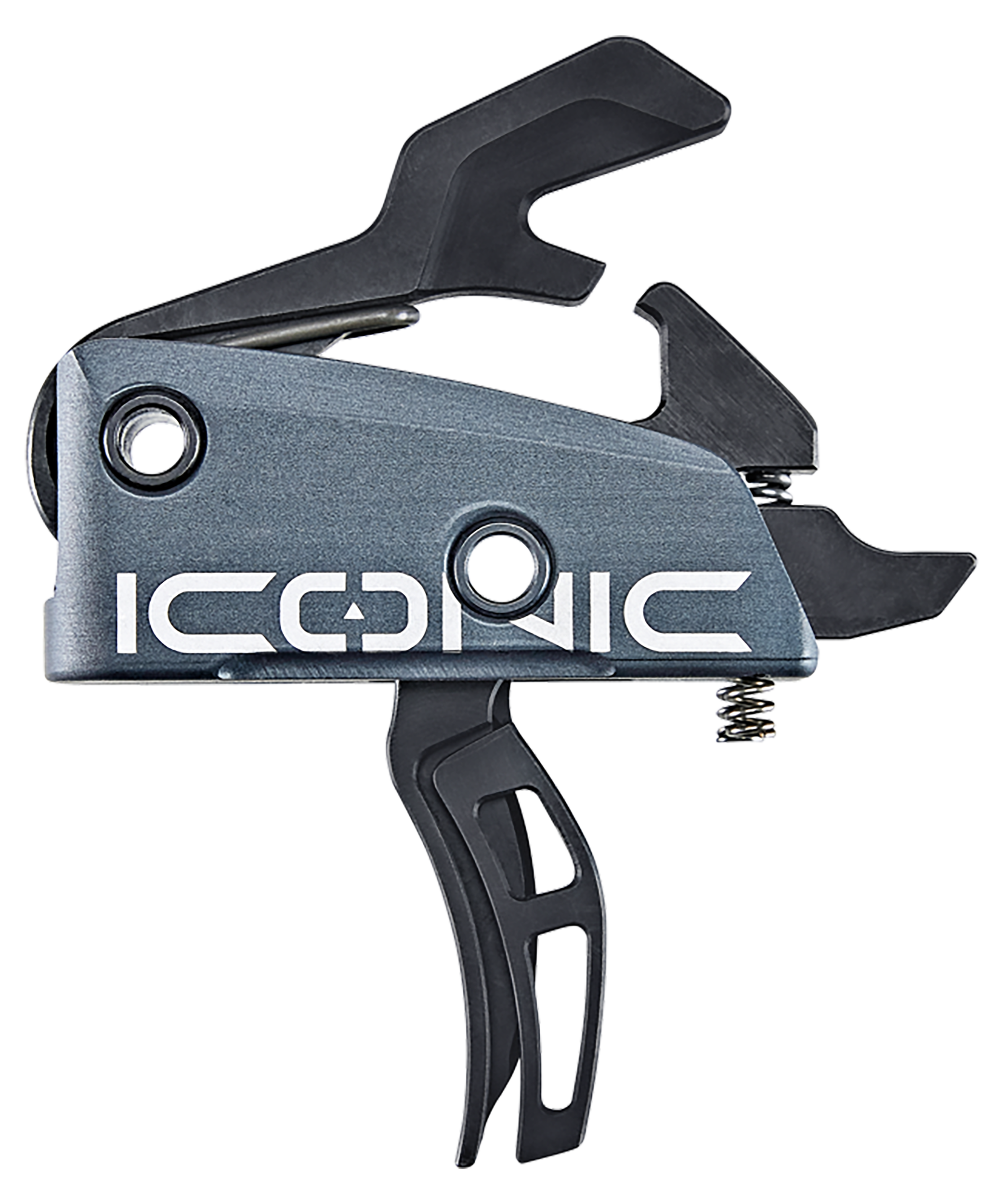 Rise Armament T22GRY Iconic  Two-Stage Curved Trigger with 2 lbs Draw Weight & Graphite Gray Finish for AR-15,AR-10