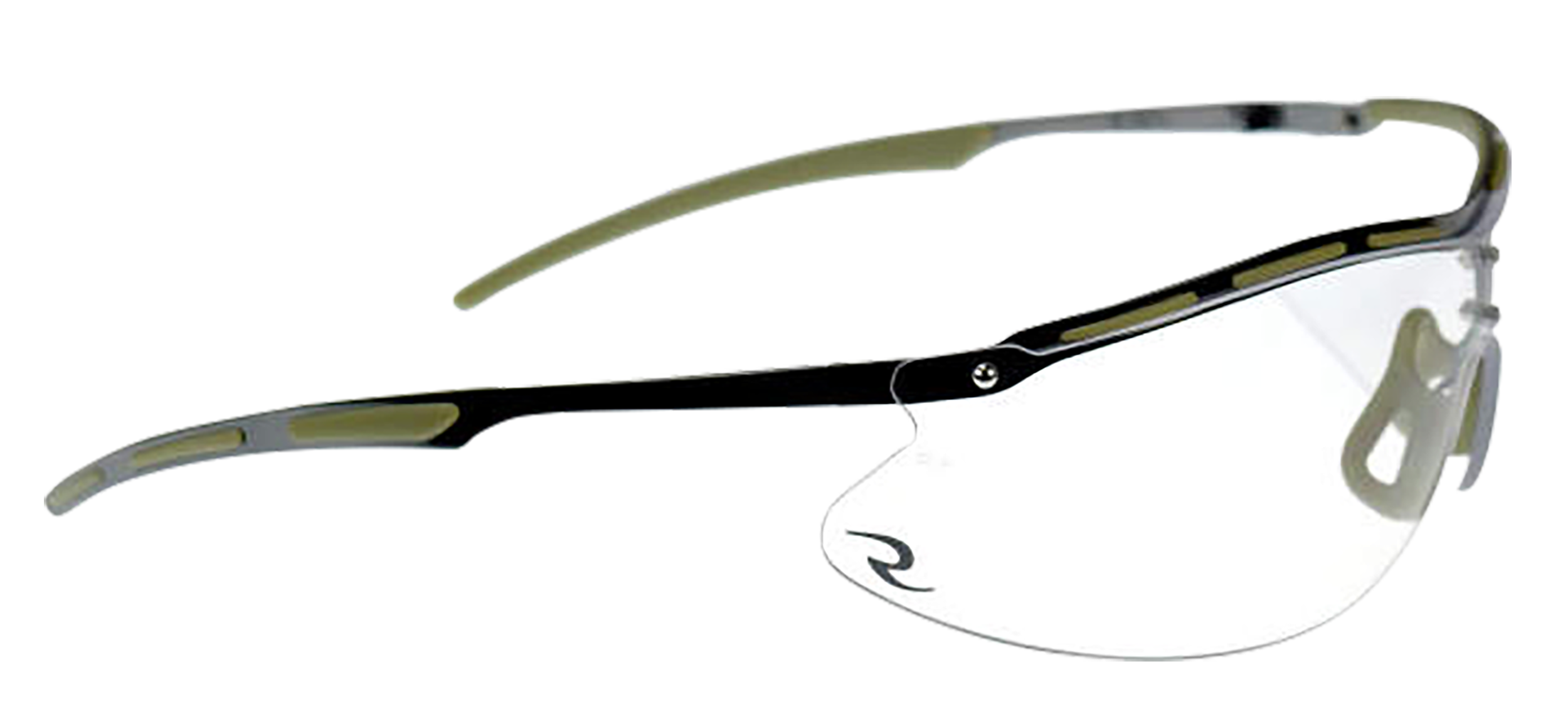 Radians CSB1011CS Bravo Glasses Adult Clear Lens Polycarbonate Black Frame