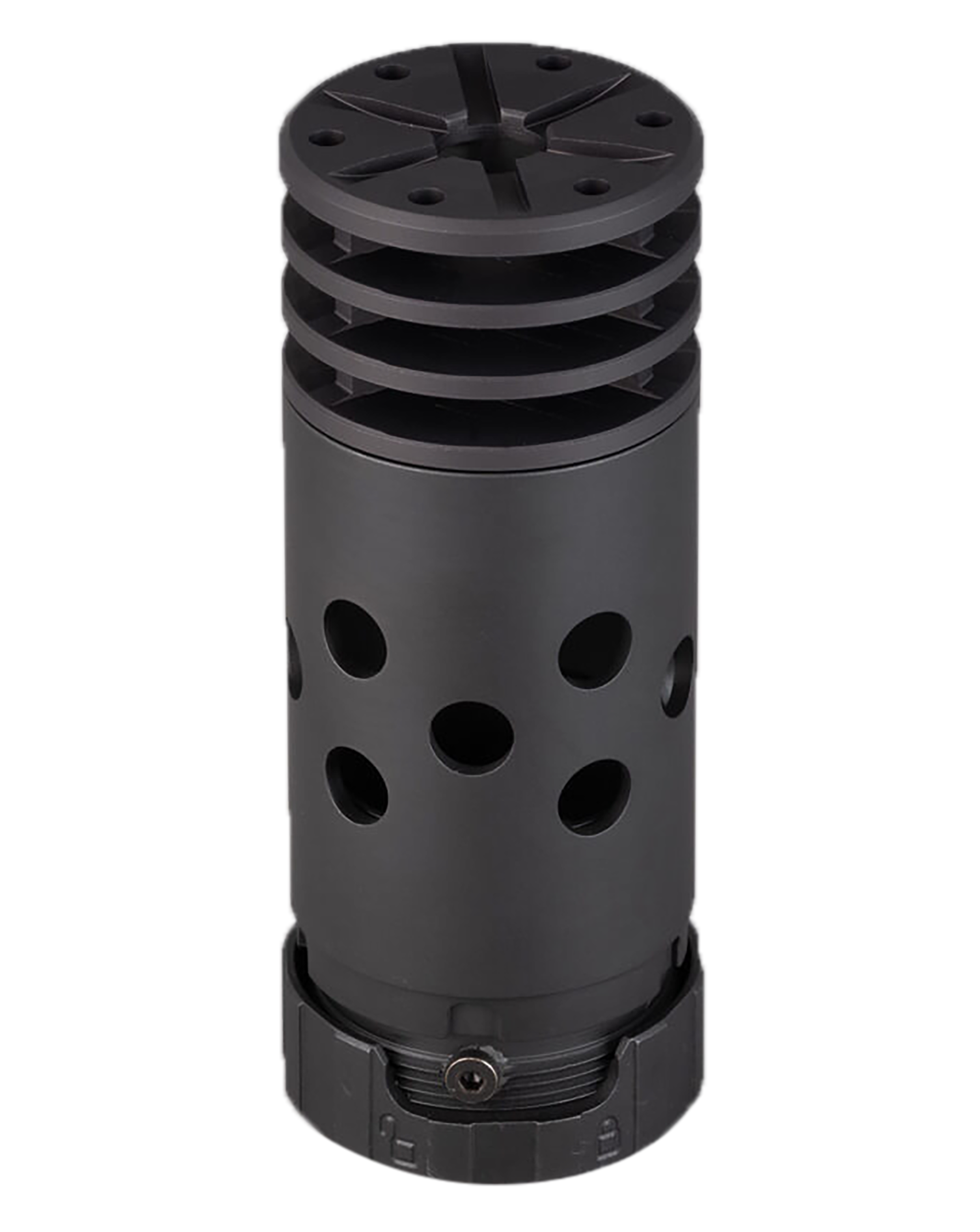 SilencerCo AC2082 ASR Anchor Brake Black Matte Steel 30 Cal