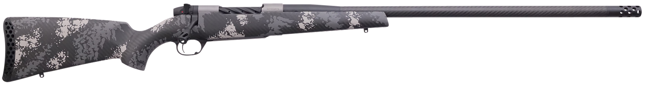 Weatherby MCT20N257WR8B Mark V Backcountry 2.0 Ti 257 Wthby Mag 3+1 Cap 26" Graphite Black Cerakote Rec/Barrel Black with Gray & White Sponge Accents Peak 44 Blacktooth Stock Right Hand (Full Size)