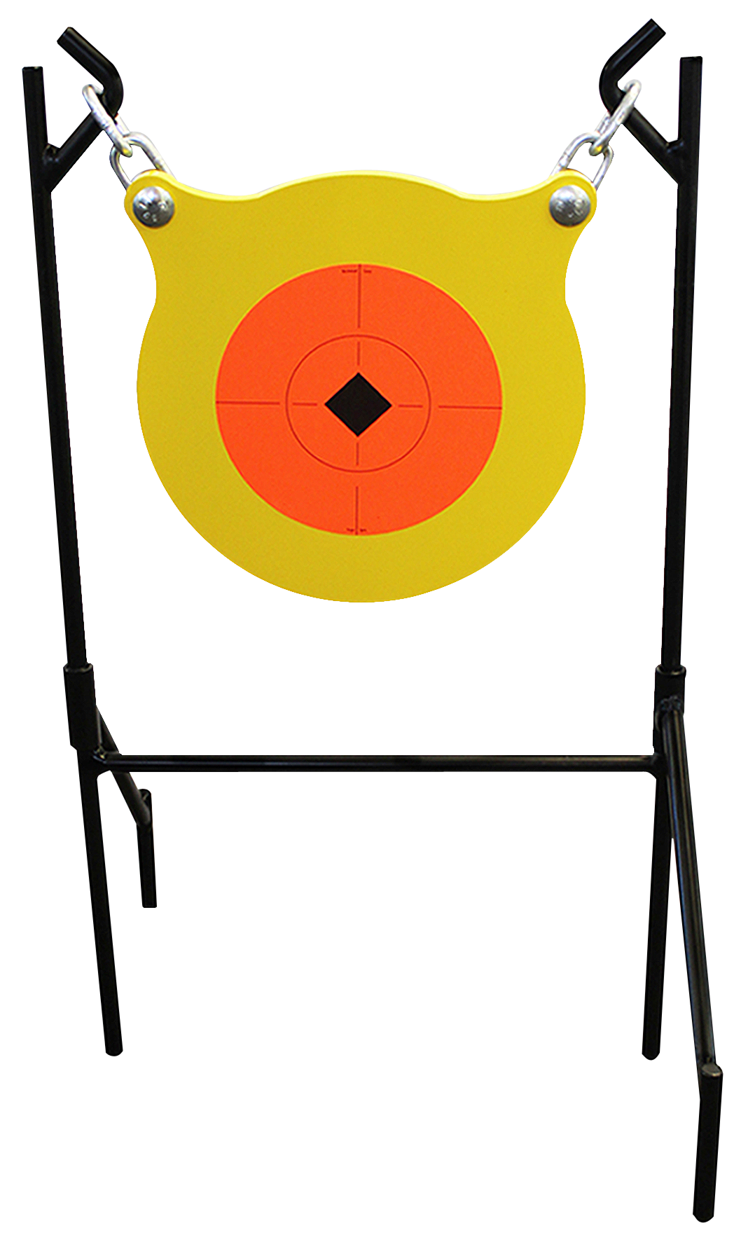 Birchwood Casey 47330 World of Targets Boomslang Pistol/Rifle Orange/Yellow AR500 Steel Gong Standing Includes Gong/Metal Stand