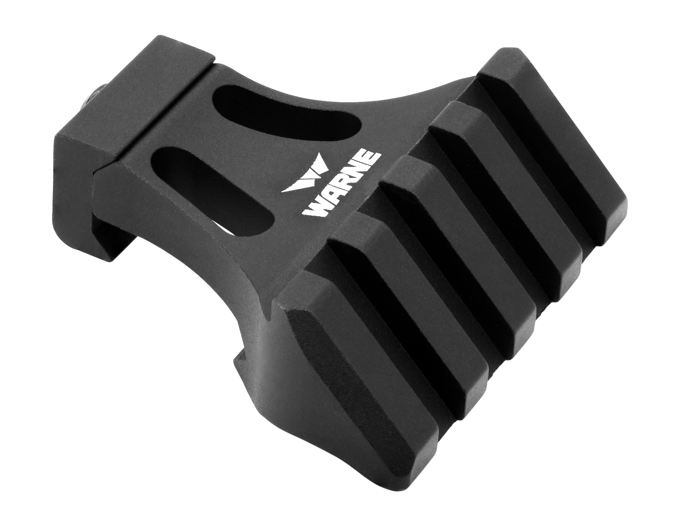 Warne A645TW Side Mount Adapter  Picatinny Rail Mount Black Aluminum