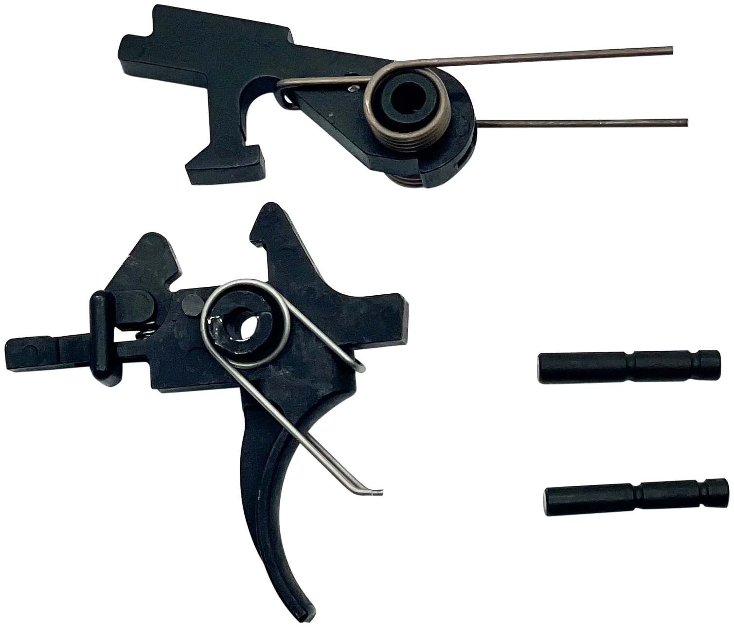 LBE Unlimited AR2STG Replacement Trigger Two-Stage Group, Curved Adj., Fits AR-15