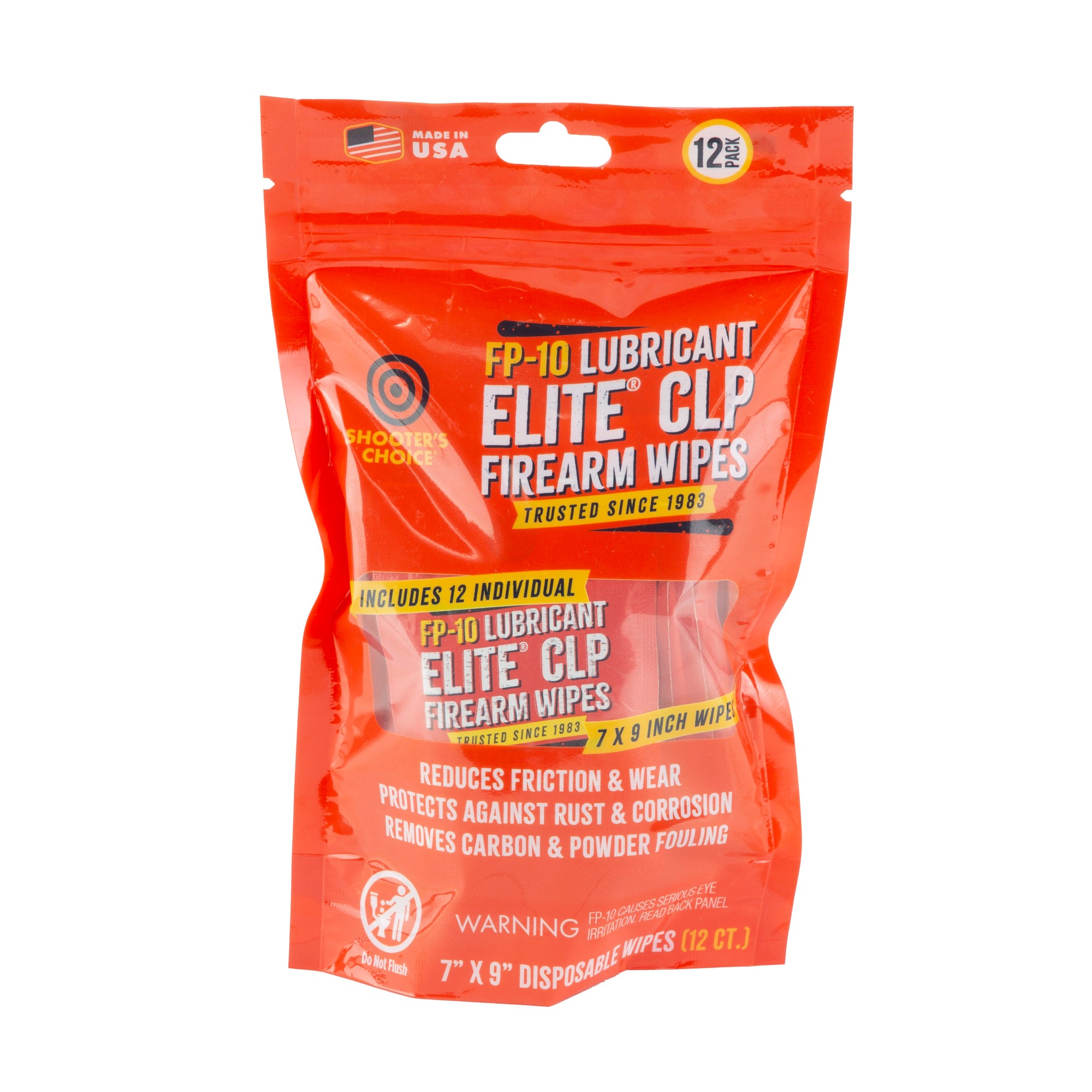 SHOOTERS CHOICE FP-10 WIPES 12PK