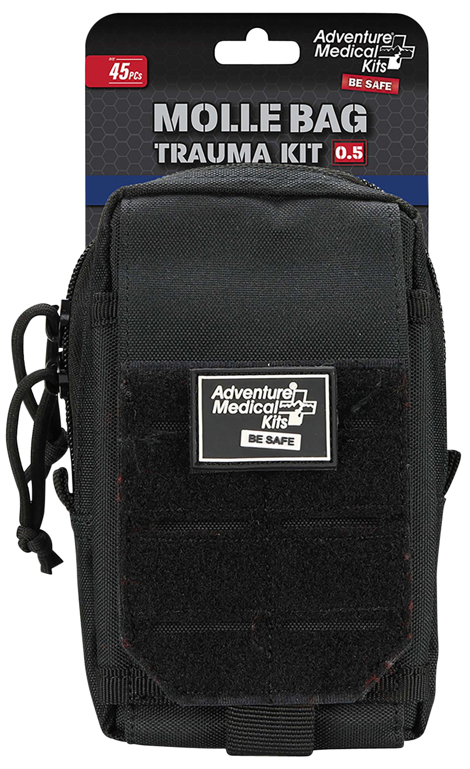 Adventure Medical Kits 20640301 MOLLE Bag Trauma Kit 0.5 Stop Bleeding Black
