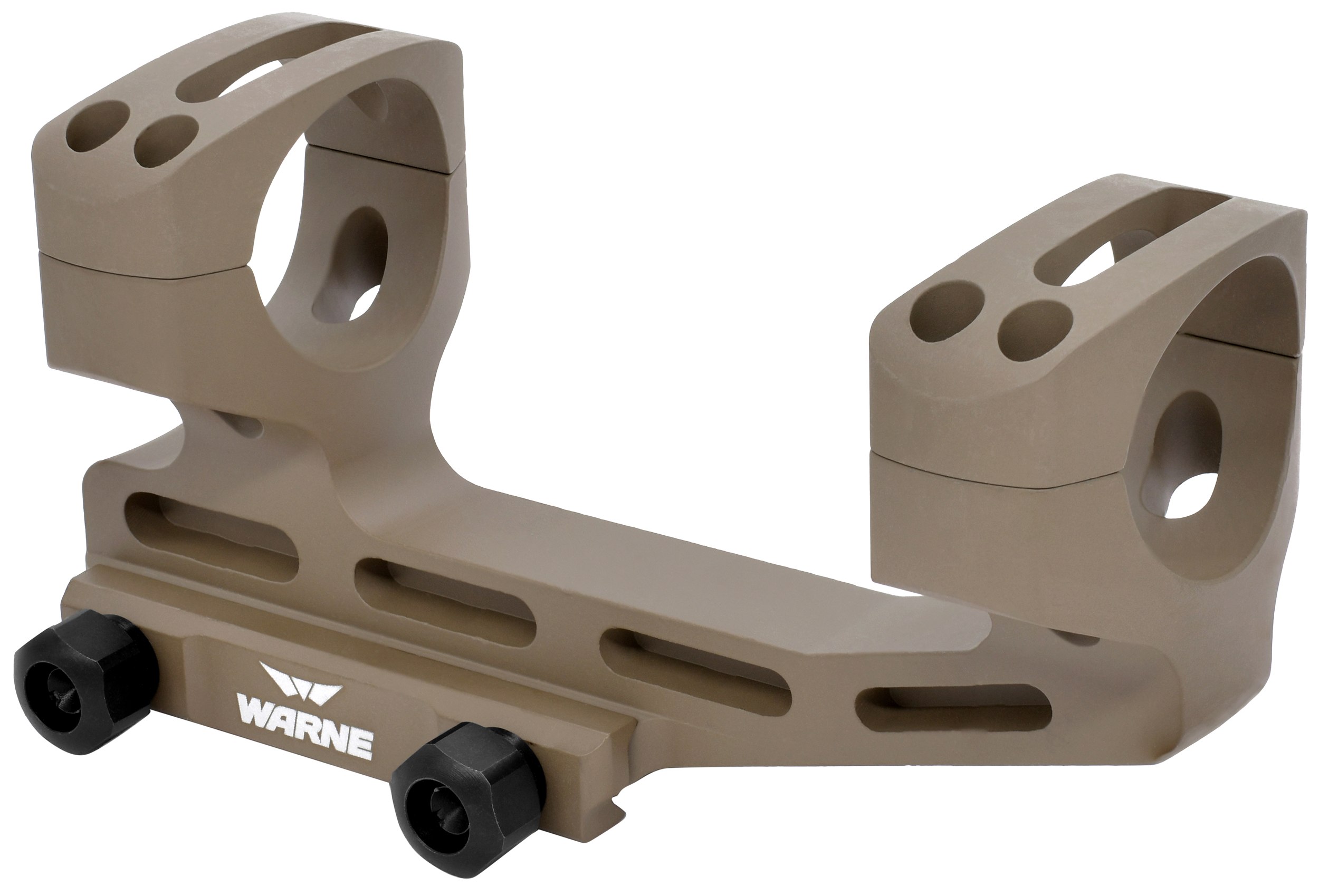 Warne LRSKEL30DE Skeletonized Scope Mount/Ring Combo Extended Dark Earth Aluminum 30mm Tube MSR 20 MOA