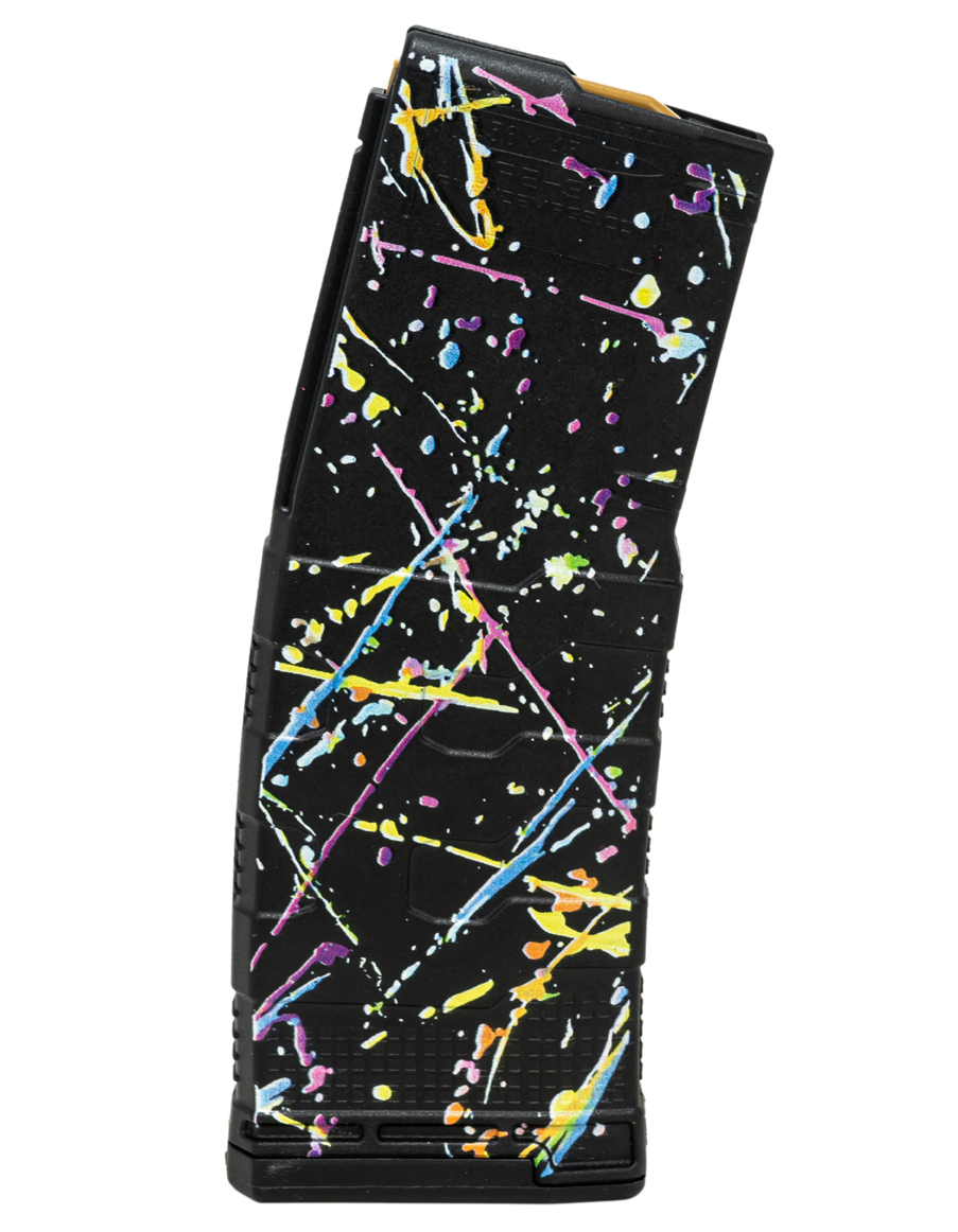 Amend2 556MOD3NEON30 MOD-3  30rd 5.56 NATO Fits AR-15 Neon Splatter Polymer