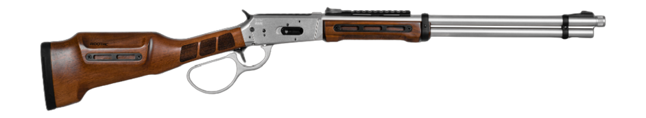 Derya Firearms RAN.20.45 RAN 45 Long Colt 9+1 20" Polished Nickel Threaded Barrel & Steel Receiver w/Picatinny Rail, M-LOK Forend, Walnut Fixed w/M-LOK Stock