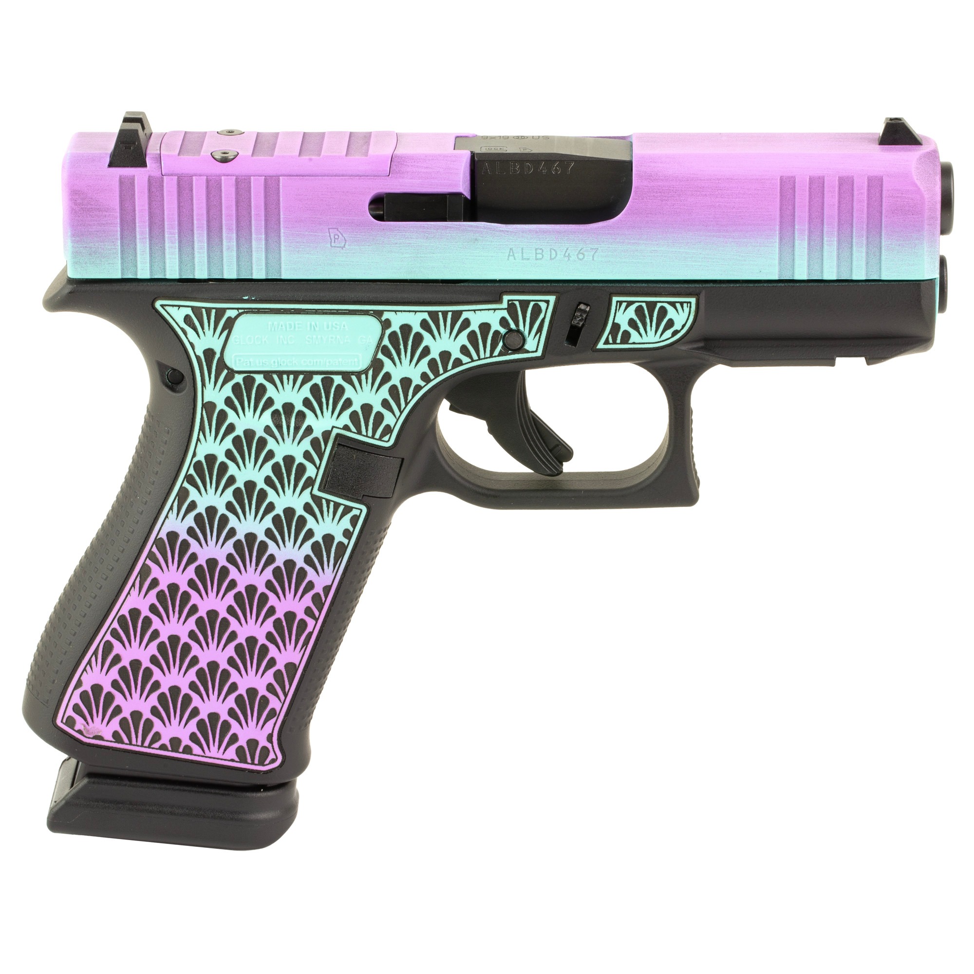 GLOCK 43X 9MM 15RD FS ISLAND BUG