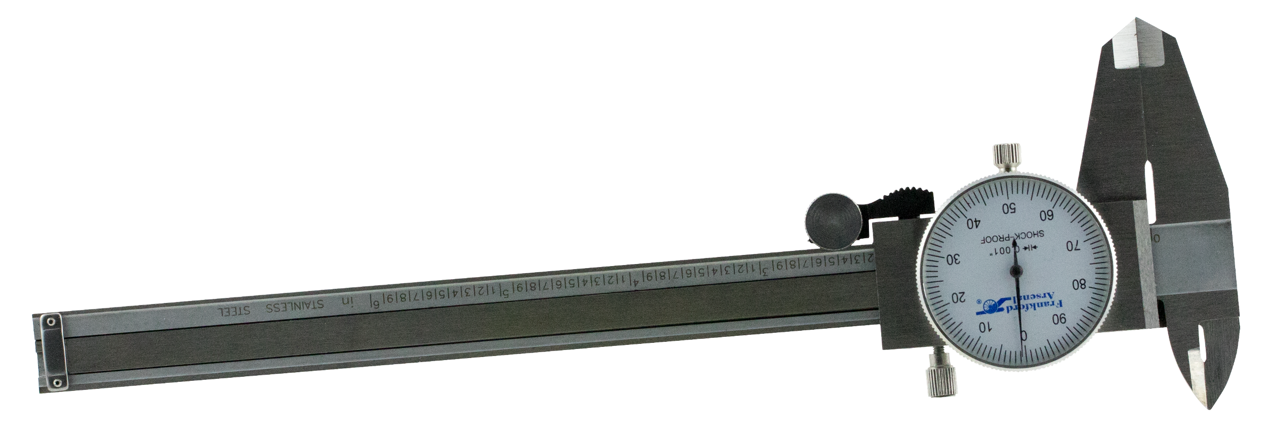 Frankford Arsenal 516503 Dial Caliper  Silver Multi-Caliber Stainless Steel