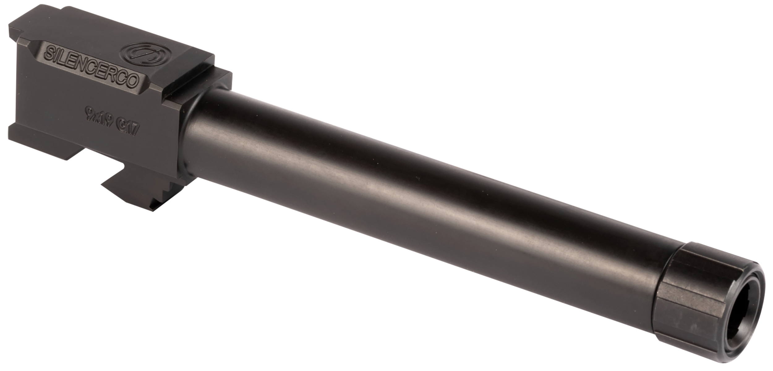 SilencerCo AC864 Glock 9mm Luger 5" Threaded Black Nitride Stainless Steel, Fits Glock 17 Gen1-4