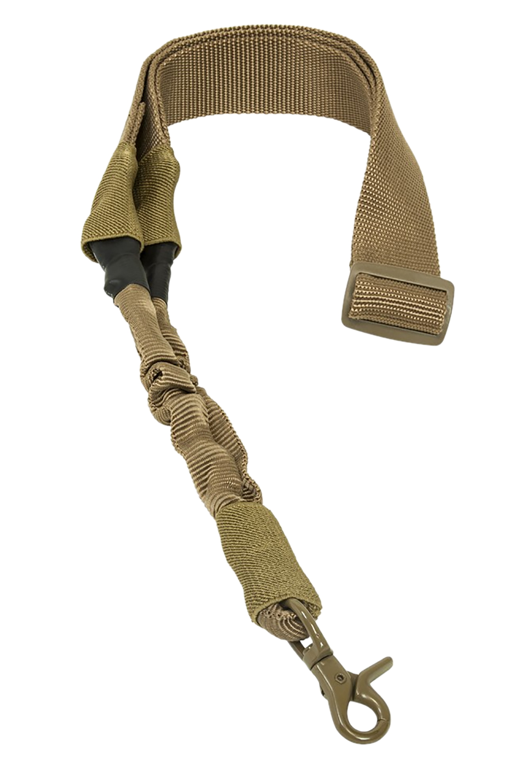 NcStar AARS1PT Single Point Sling Tan Nylon 44"-60" OAL Adjustable Bungee