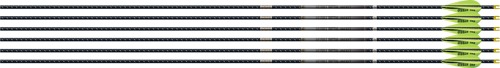 EASTON 4MM EMJ MATCH GRADE 400 6-PACK W/ 3" AAE HYBRID VANES<