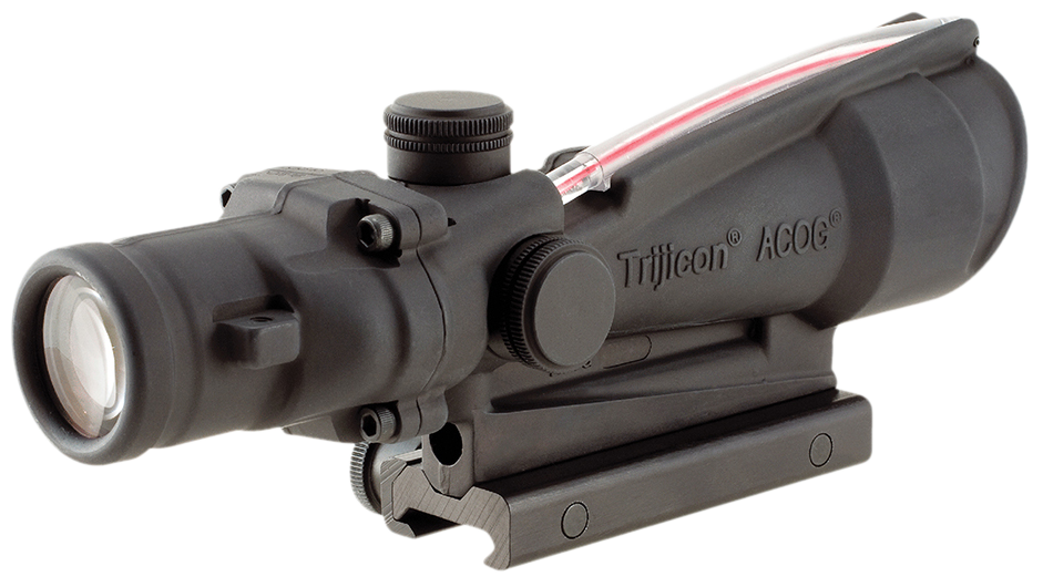 Trijicon 100154 ACOG Black Hardcoat Anodized 3.5x35mm Illuminated Red Horseshoe .308/7.62 BDC Reticle