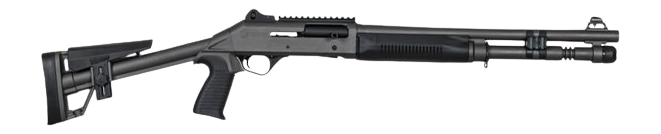 Panzer Arms PAM4TSDSFSS M4 Semi-Auto 3" 5+1 18.50" Tactical Barrel, Gray Tactical Gray Aluminum Receiver w/Picatinny Rail, Black Skeleton Synthetic Stock & Grip