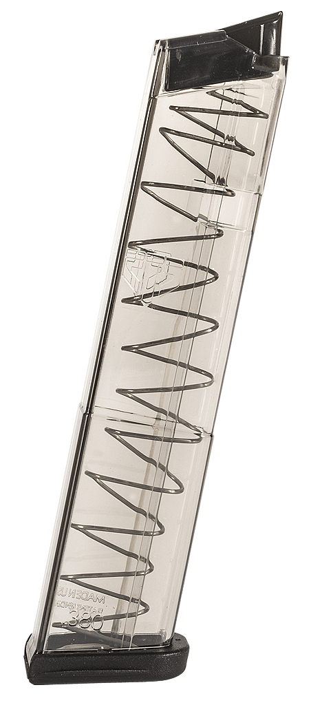 ETS Group GLK4212 Pistol Mags 12rd Extended 380 ACP Compatible w/ Glock 42 Clear Polymer