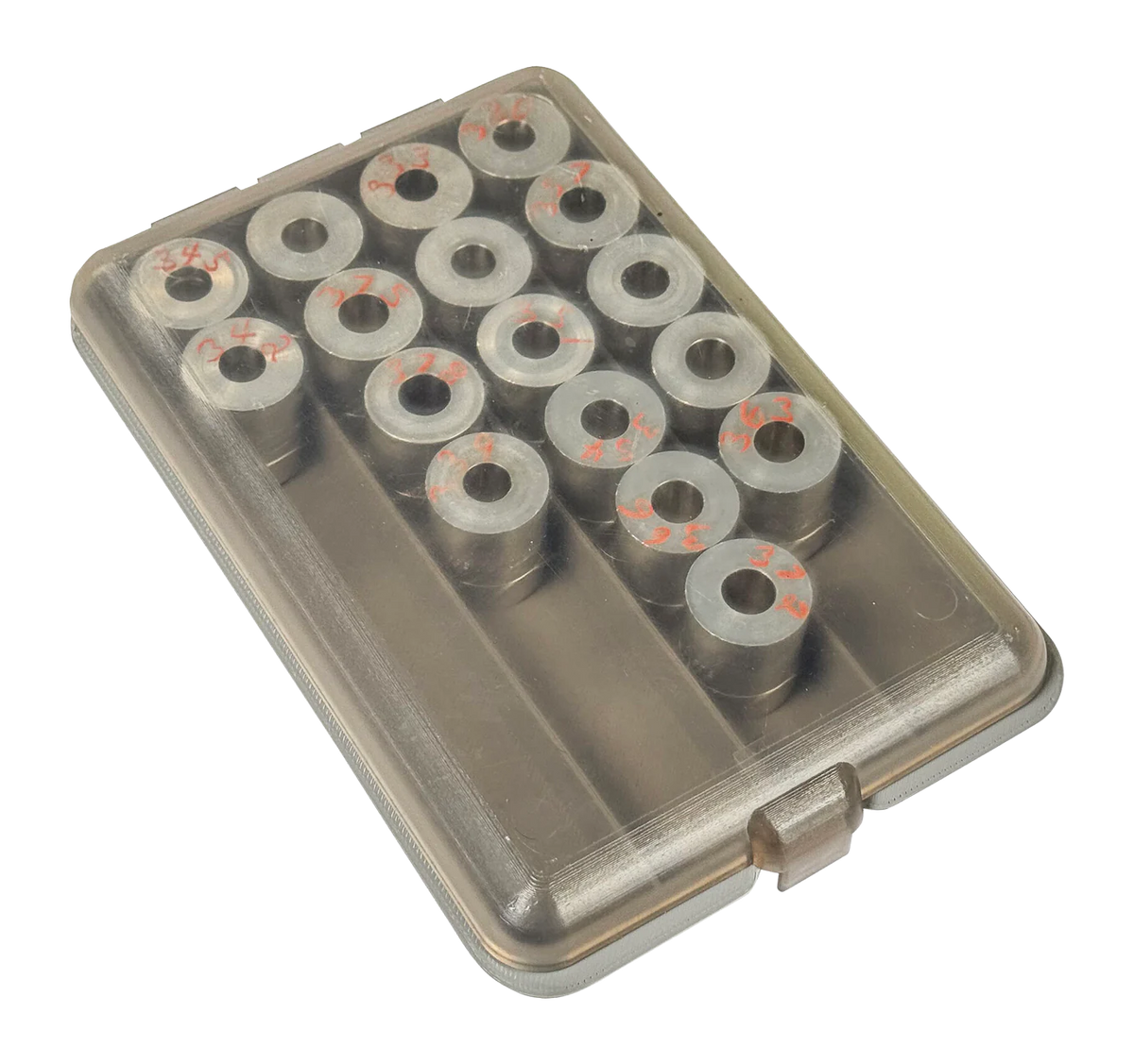 MTM PSBB     POWDER & SHOT BUSHING BOX  CLEAR