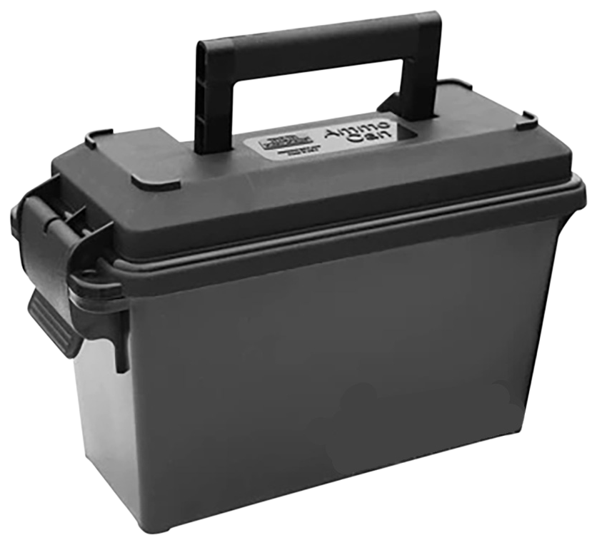 MTM Case-Gard AC30T40 Ammo Can Tall 30Cal Black Polypropylene