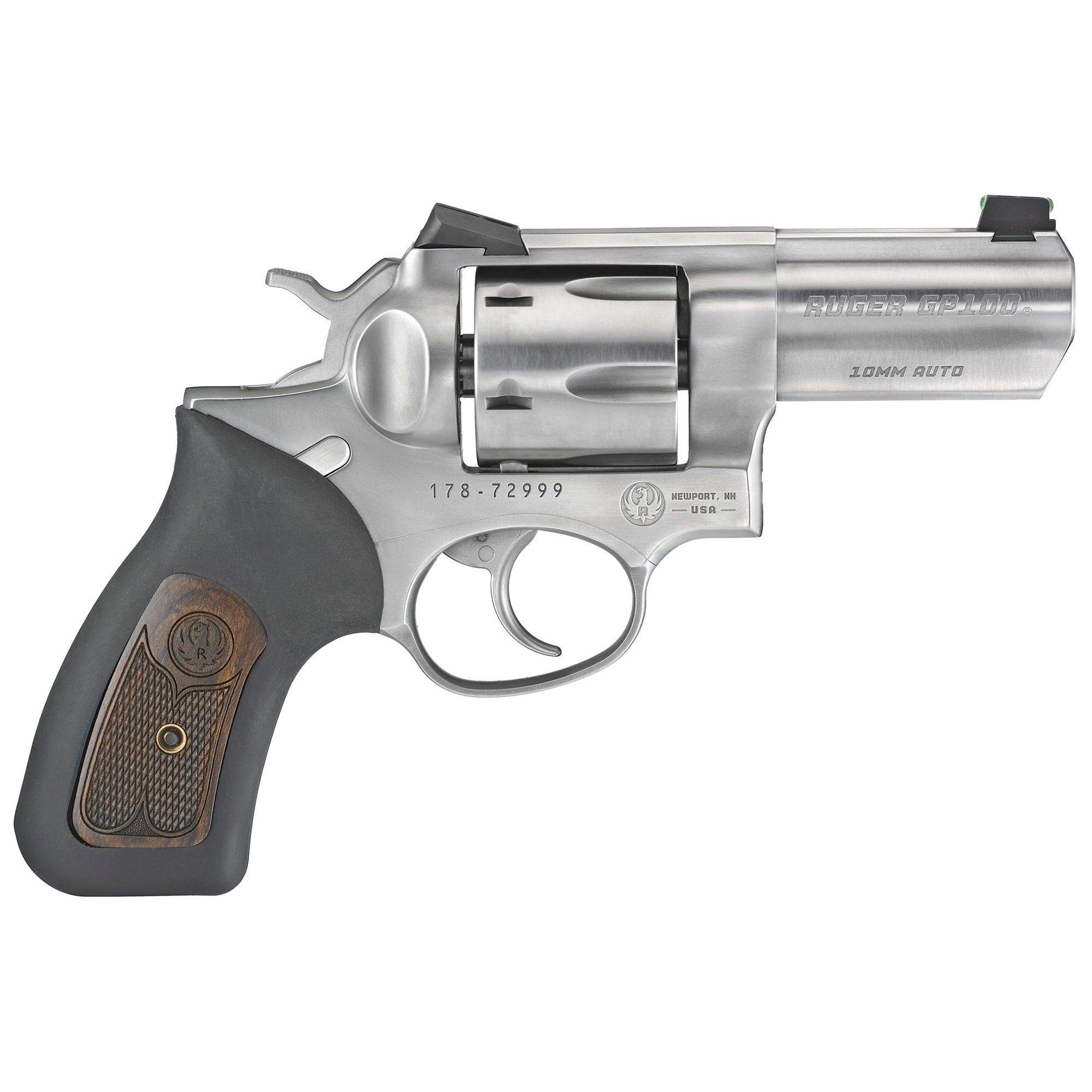 RUGER GP100 WC 10MM 3" STS 6RD NOVAK