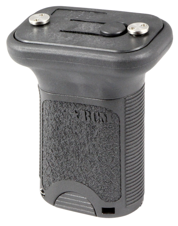 BCM VGSKMBLK BCMGunfighter Short Vertical Grip Made of Polymer With Black Aggressive Textured Finish with Storage Compartment for Keymod Rail