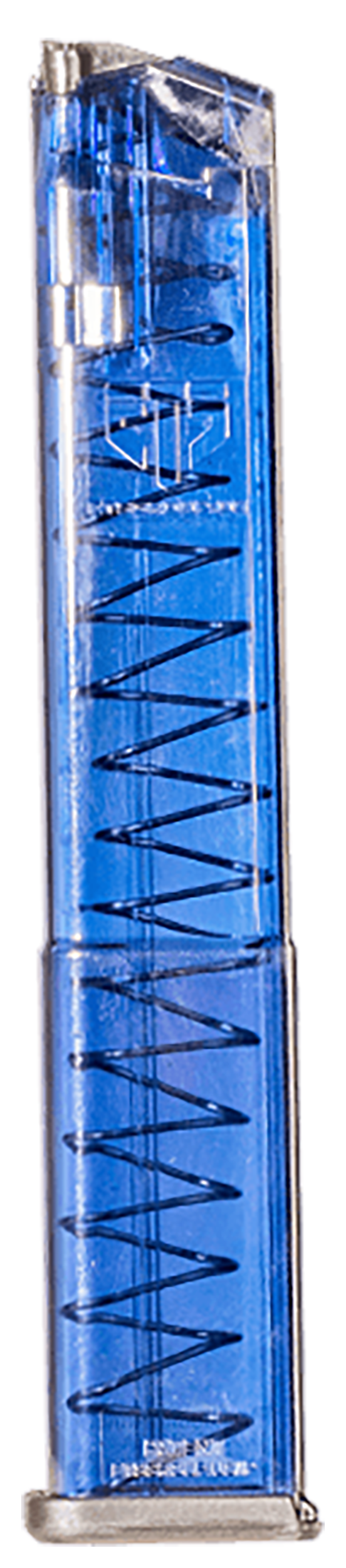 ETS Group GLK18G2BLU Pistol Mags  31rd Extended w/Gen2 Floor Plate 9mm Luger Compatible w/ Glock 17/18/19/19X/26/34/45 Clear Blue Polymer