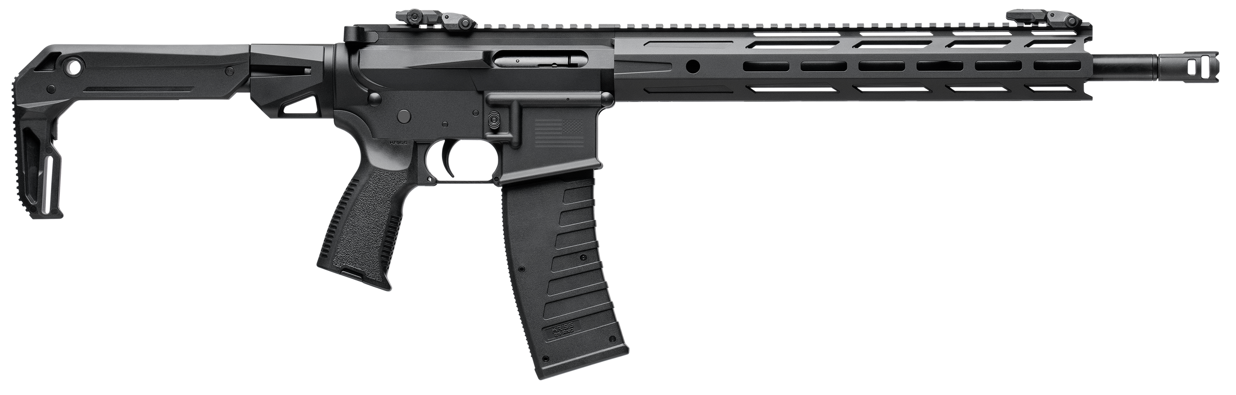 Kriss USA DM22C26BL25 DMK22C  22 LR 25+1 16.50" Black Threaded Barrel, Receiver w/Picatinny Rail, M-LOK Handguard, Black Adjustable Stock, Black Polymer Grip