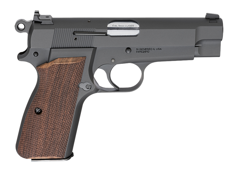 Springfield Armory HP9204 SA-35 Compact 9mm Luger 15+1 4" Stainless Steel Barrel, Black Carbon Steel Serrated Slide & Frame, Checkered Walnut Grip