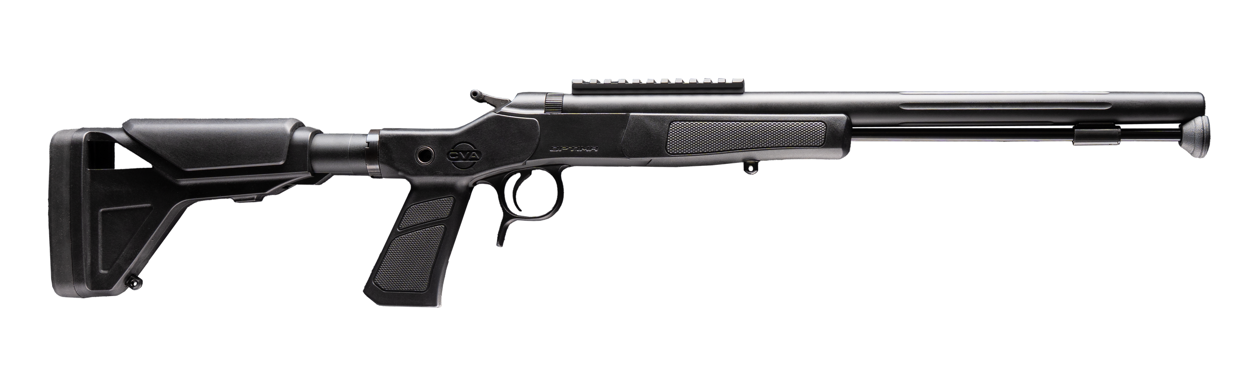 CVA PR2045NM Optima XP 50 Cal Black Nitride Single Shot Barrel, Black Nitride Drilled & Tapped Steel Receiver, Adjustable Black Synthetic Stock