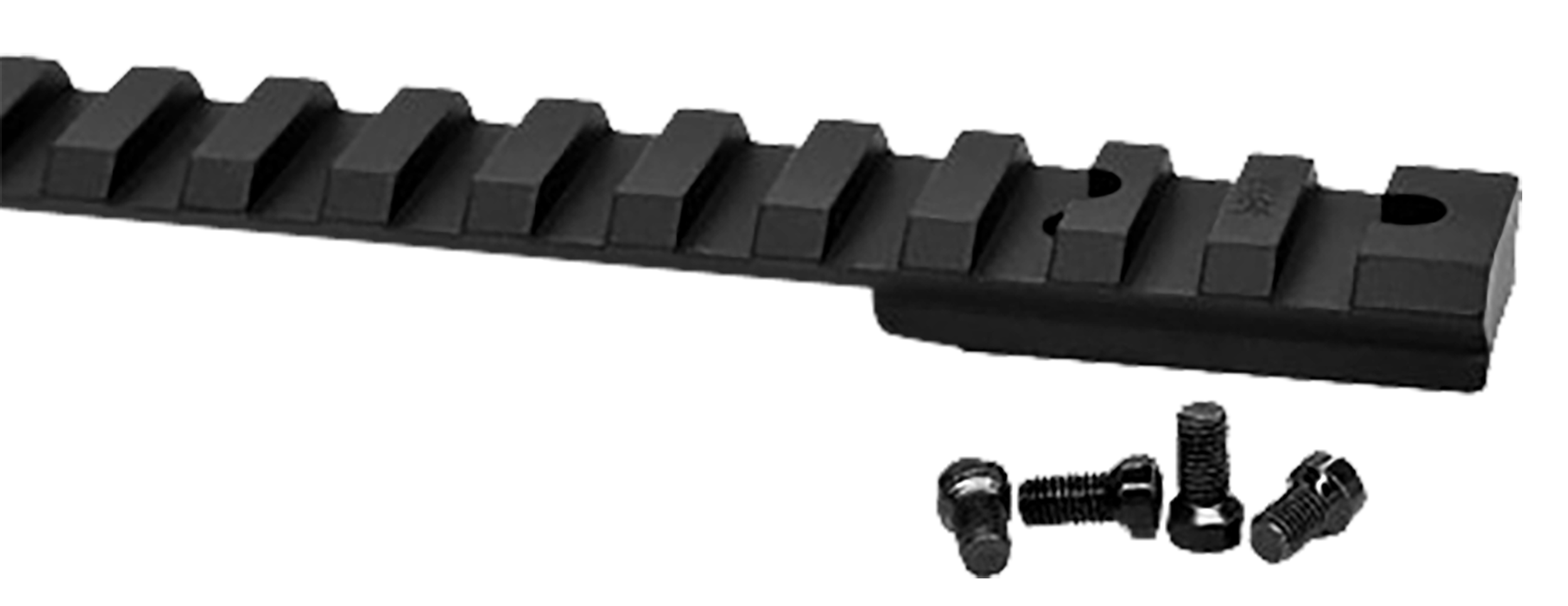 Warne V48915MOA Vapor Picatinny Rail Black Anodized Aluminum Ruger American Rimfire, 15 MOA