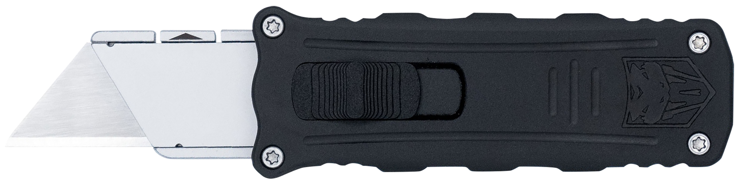 CobraTec Knives CTOTFUKSBBLK Utility  OTF Aluminum Blade, 3.38" Black Anodized Aluminum Handle