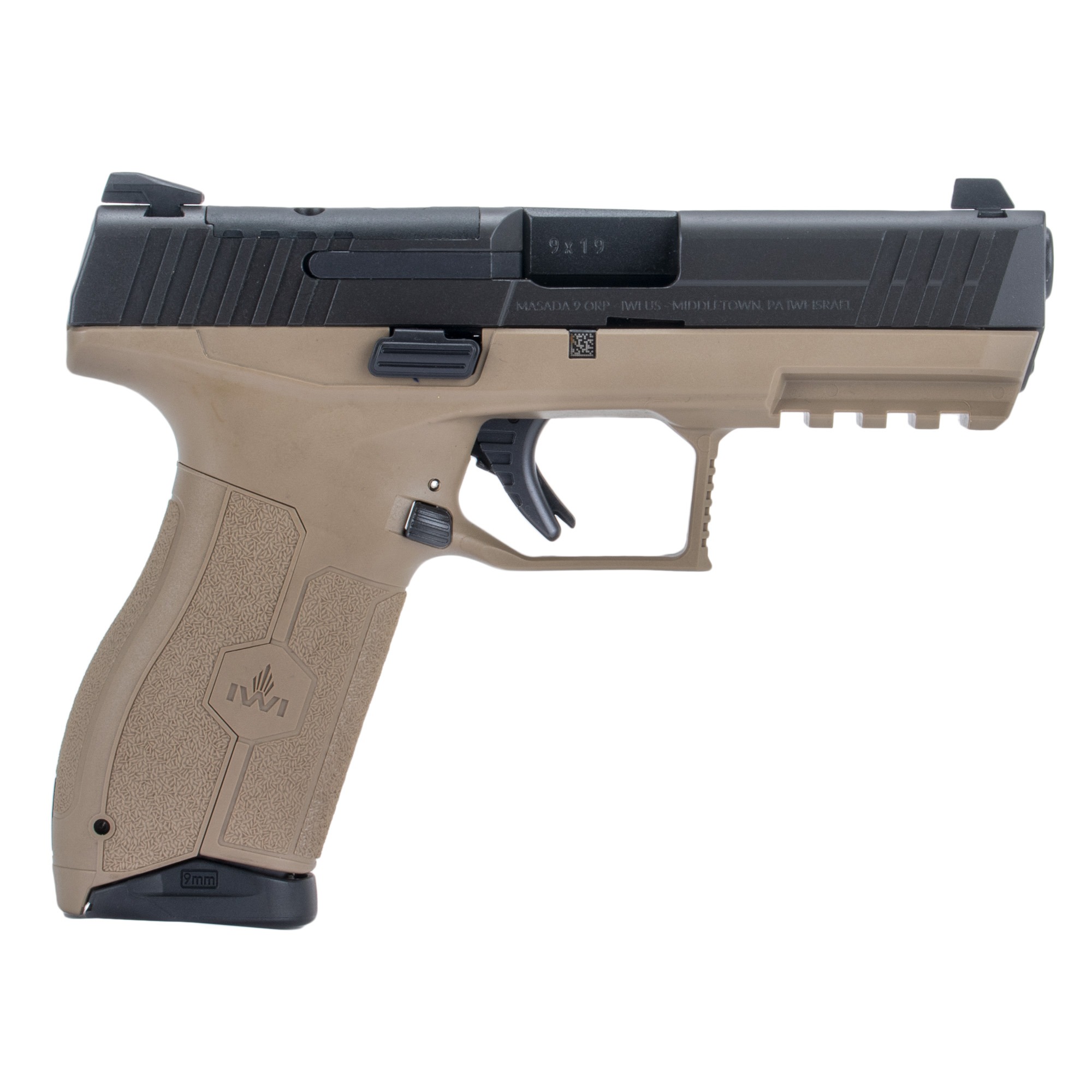 IWI MASADA OR 9MM 4.1" 17RD FDE NS