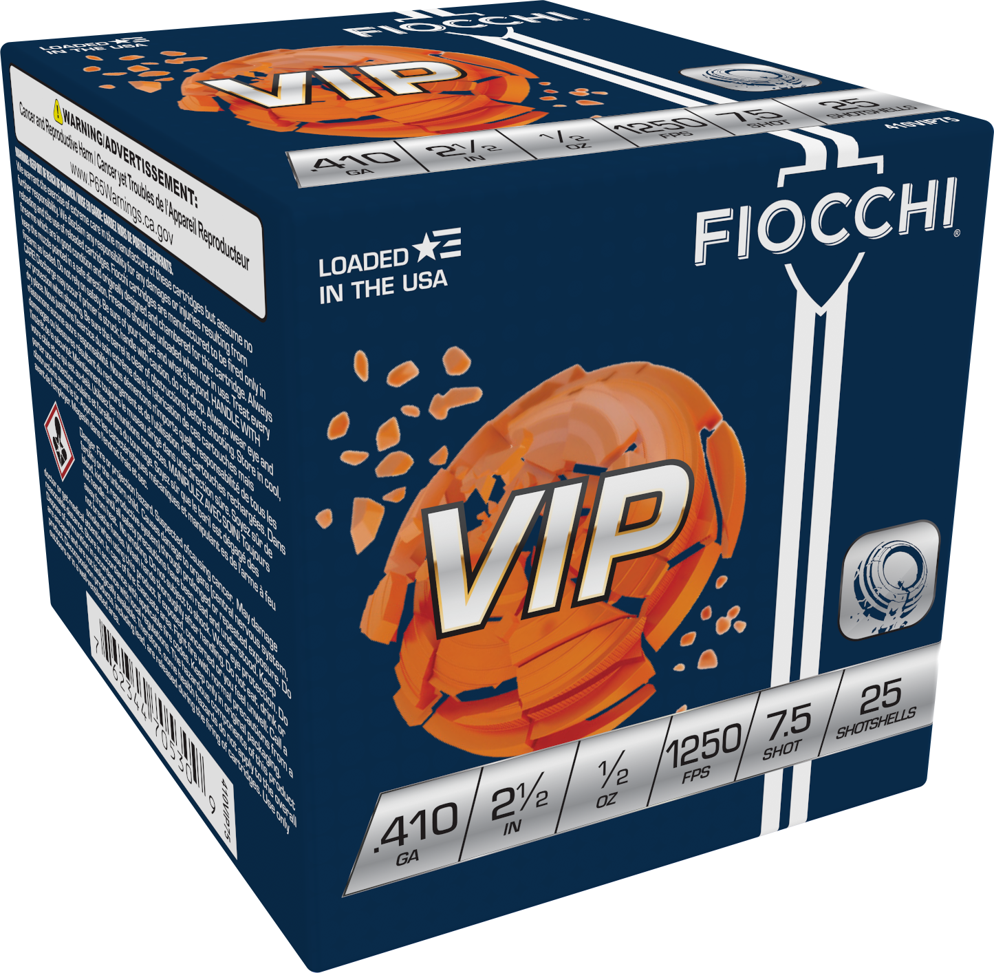 Fiocchi 410VIP75 Exacta Target VIP 410Gauge 2.50" 1/2oz 7.5Shot 25 Per Box/10 Case
