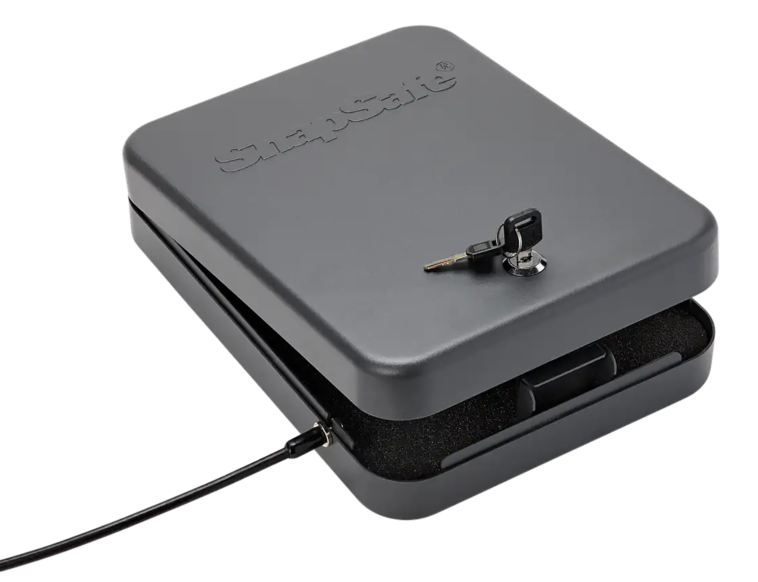 SnapSafe 75220 Lock Box  2XL Key Entry Black Steel 11.50" L x 8.50" W x 2.50" D