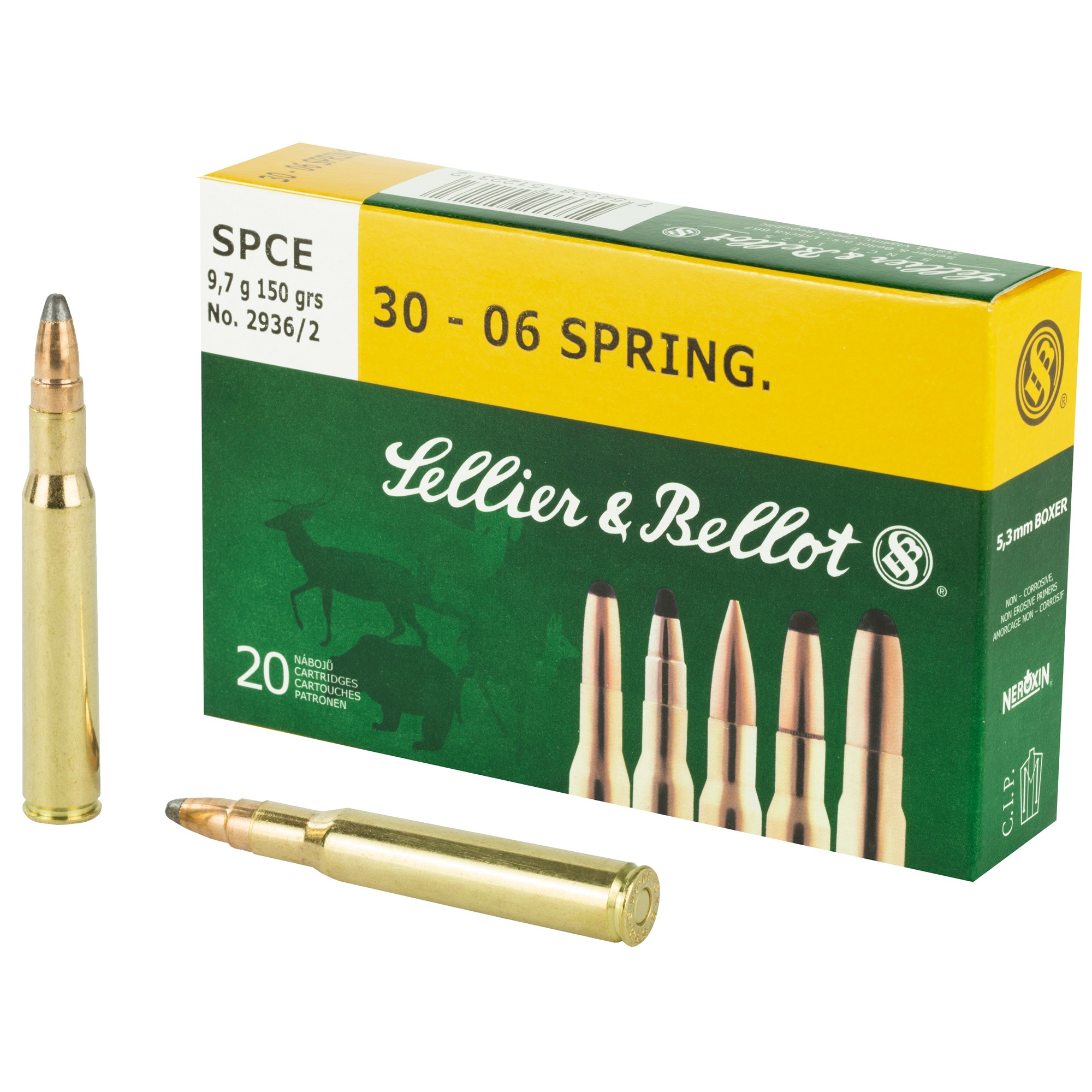 Sellier & Bellot 30-06 Sprg 150gr SPCE 20rd Box