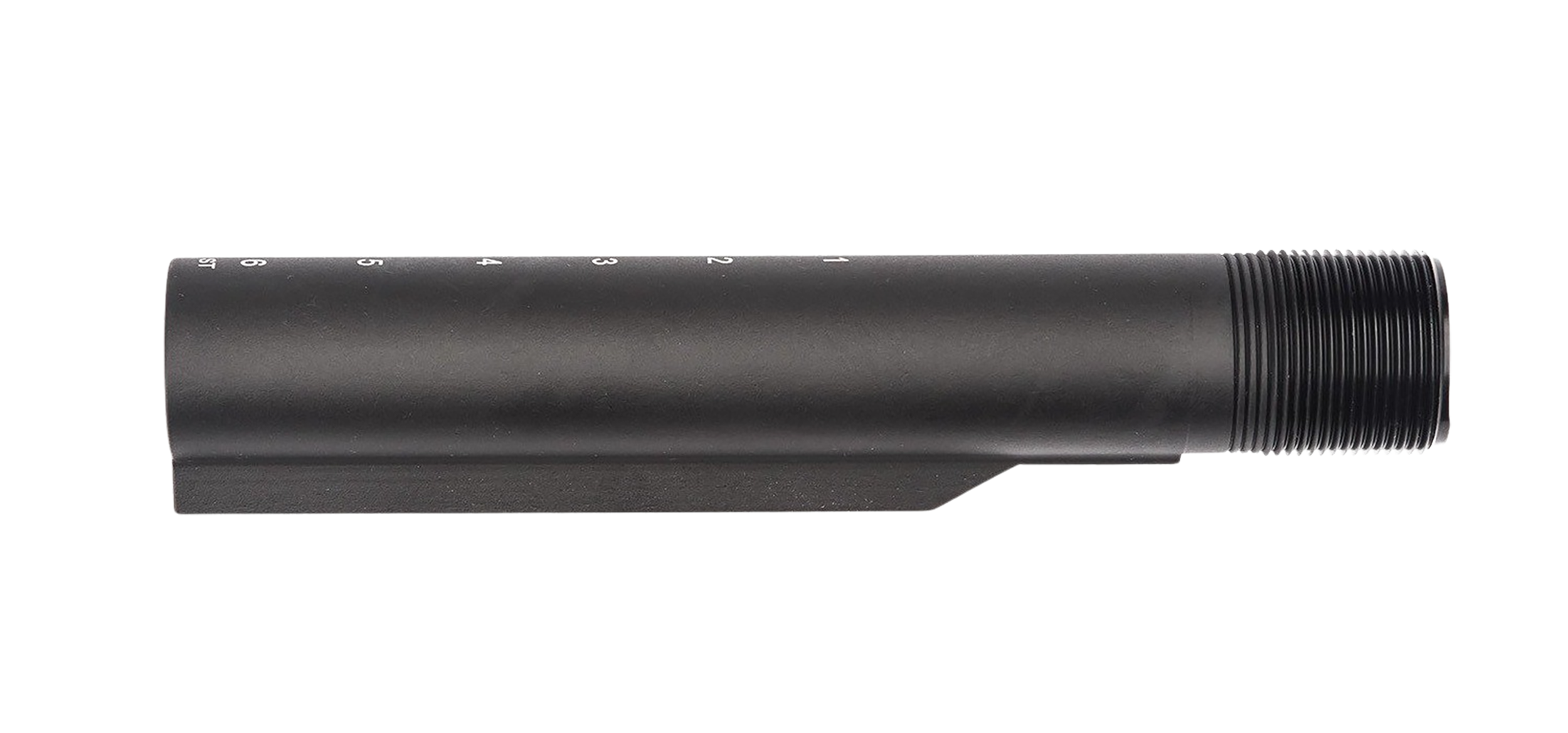 Spikes SLA500R Buffer Tube 6 Position Mil-Spec Black Hardcoat Anodized Aluminum