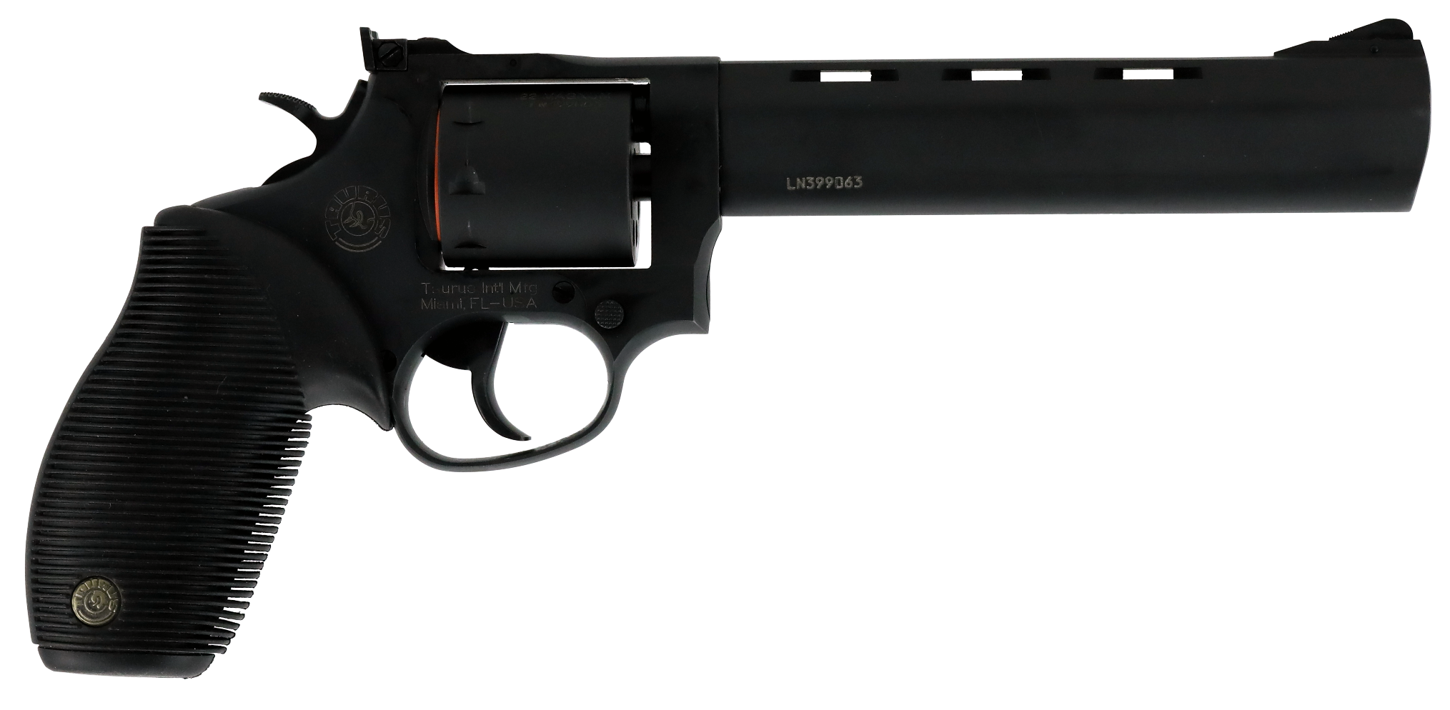 Taurus 2-992061 992 Tracker 22 LR, 22 WMR 9rd 6.50" Overall Matte Black Oxide Finish Steel with Black Ribber Grip
