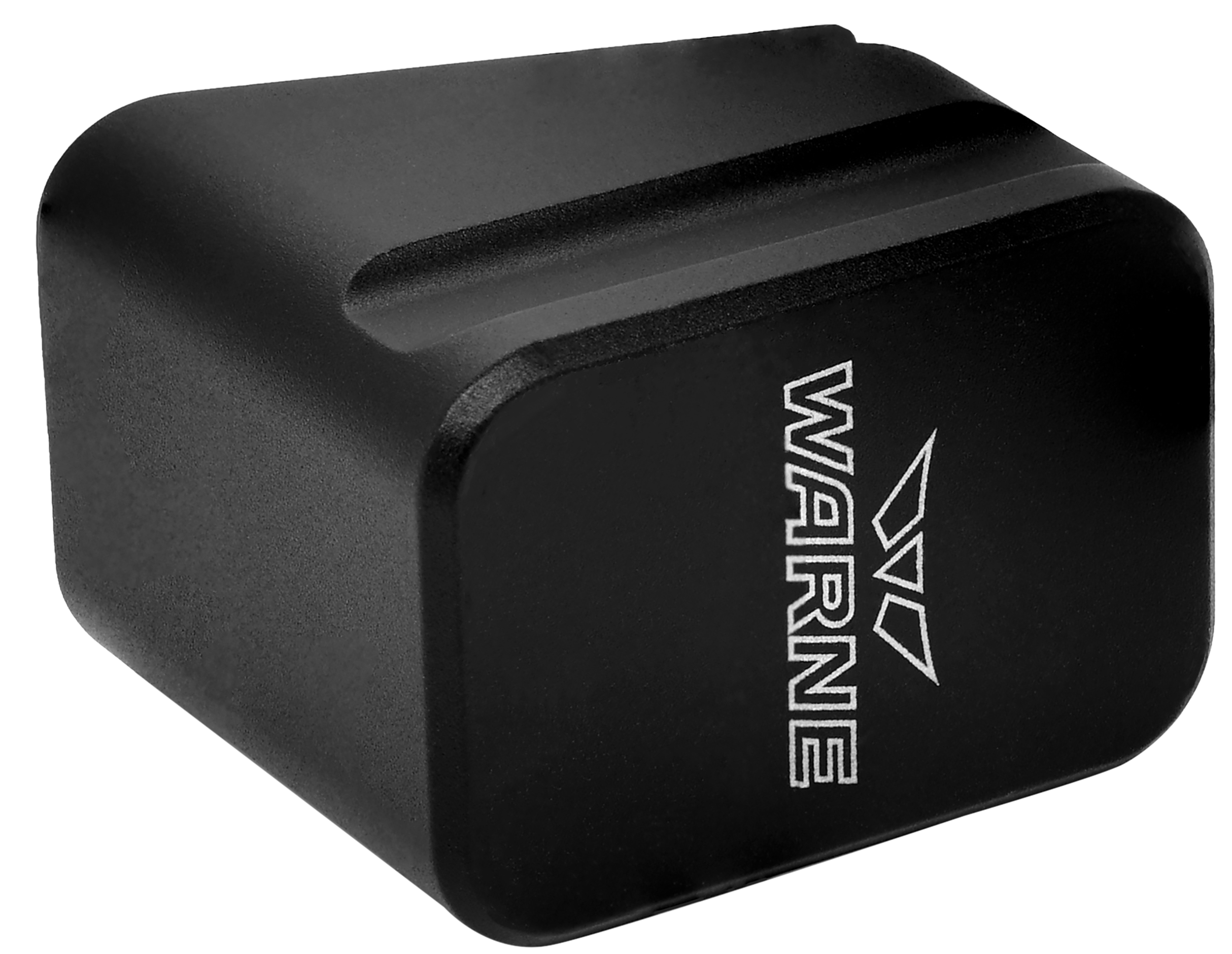 Warne MEG1754BLK Magazine Extension made of 6061-T6 Aluminum with Hardcoat Anodized Black Finish for Glock 17, 22 Magazines (Adds 5rds 9mm Luger, 4rds 40 S&W)