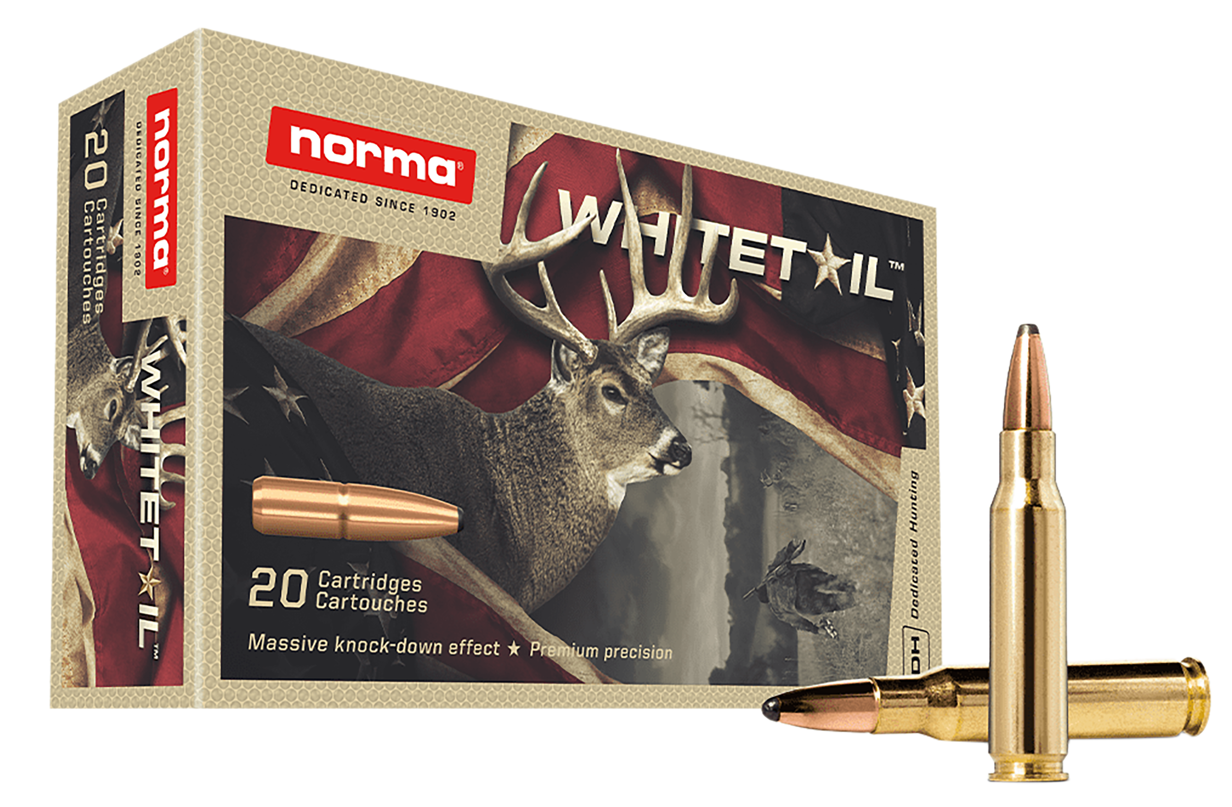 Norma Ammunition 20177672  Whitetail 30-30Win 150gr Soft Point 20 Per Box/10 Case