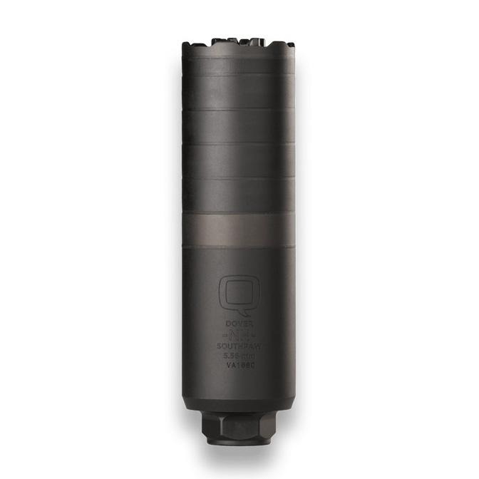 Q Southpaw Direct Thread Suppressor 5.56 NATO 1.75" Dia 6" SS & Inconel Rearend Muzzle Device Included