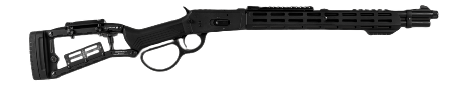 Derya Firearms RAN.18.45 RAN 45 Long Colt 8+1 18" Black Melonite Threaded Barrel, Black Melonite Steel Receiver w/Picatinny Rail, M-LOK/Picatinny Rail Forend, Black Ironwolf Aluminum Stock