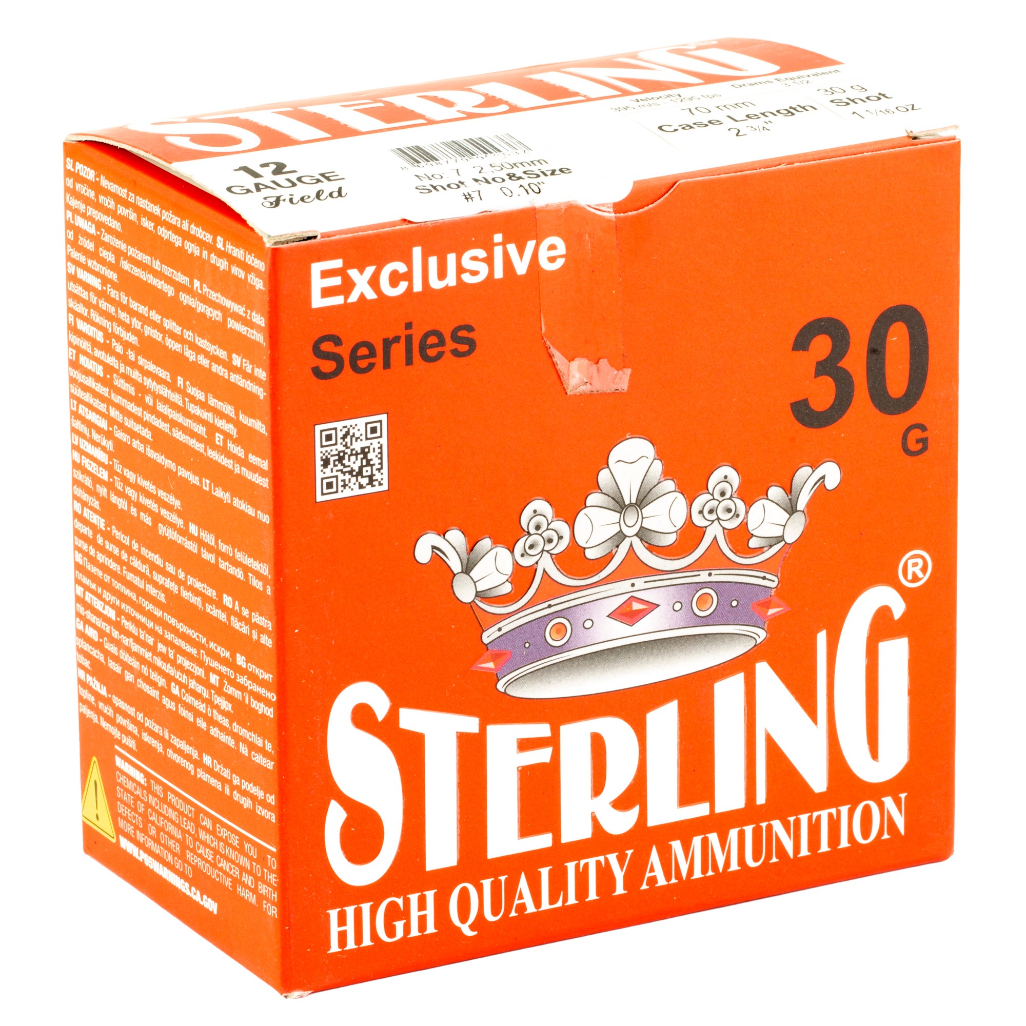 STERLING EXCLSV 12GA 2.75" #7 25/250