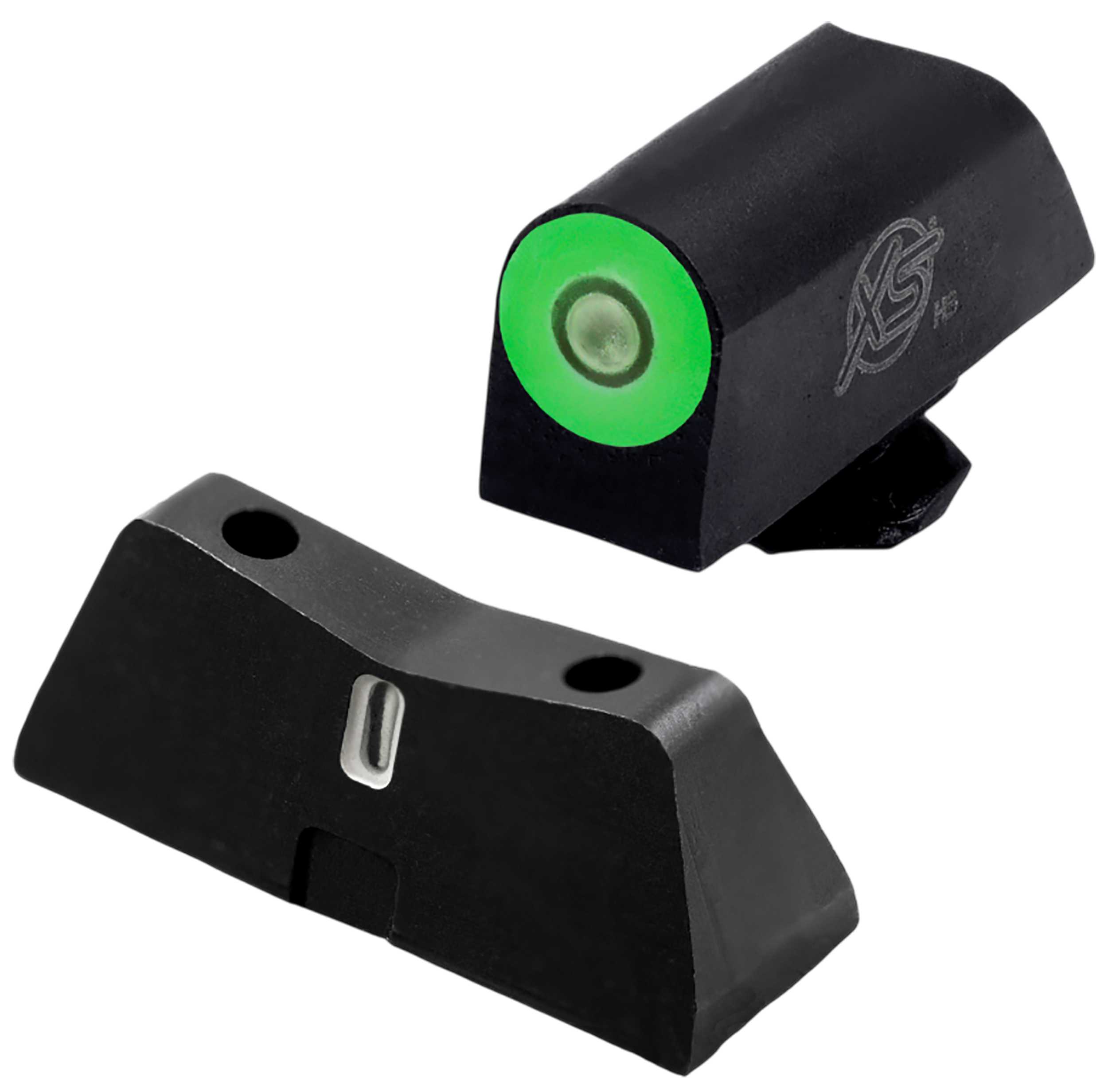 XS Sights GLX201S5G DXT2 Pro Night Sight Set Green Tritium Front/Black Oxide Frame, Compatible w/Glock