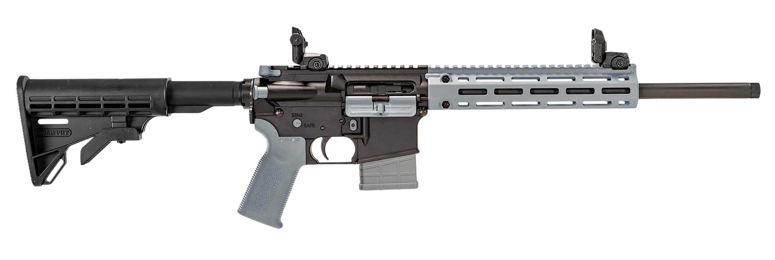 Tippmann Arms A101226 M4-22 LTE 22 LR 25+1 16" Black Parkerized Threaded Barrel, Matte Black Aluminum Receiver w/Picatinny Rail, Wolf Gray M-LOK Handguard Composite Forend, Black Polymer Stock, Gray G