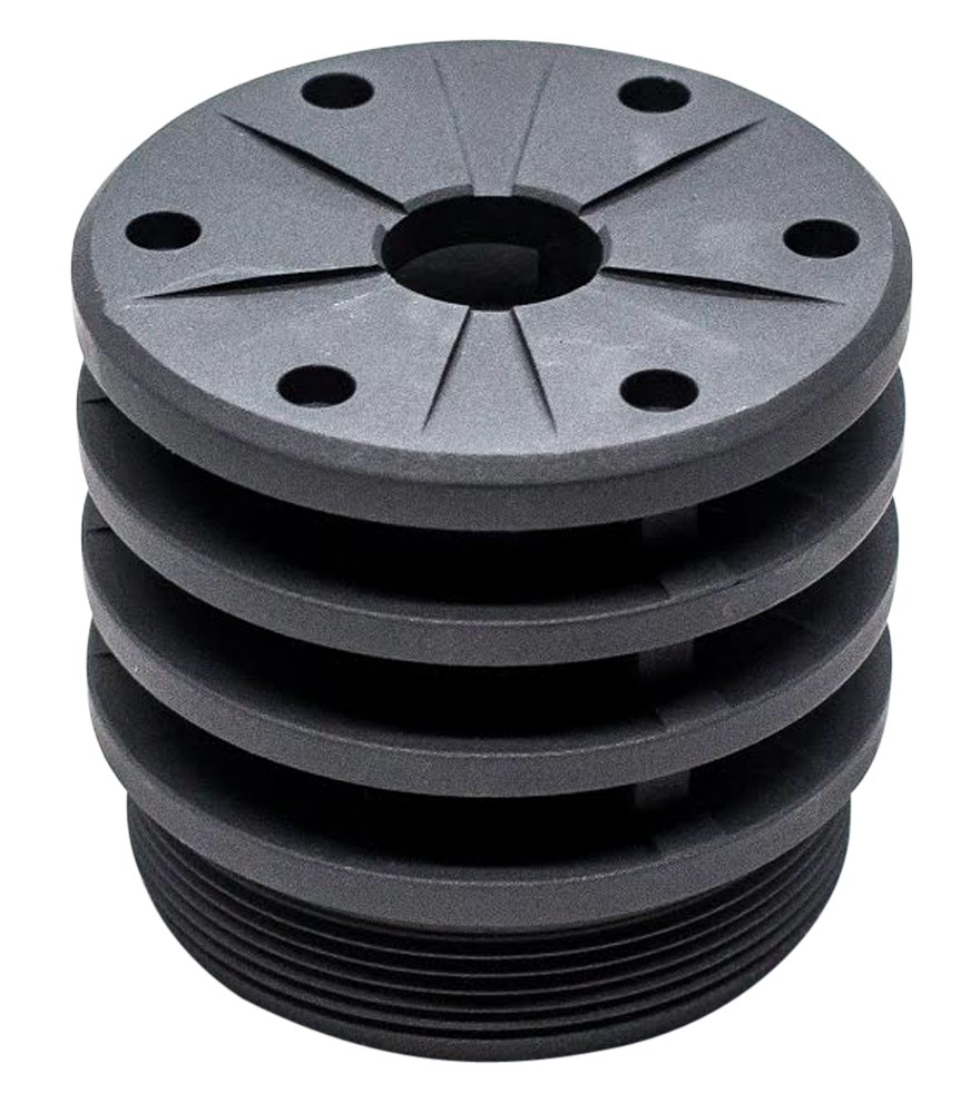 SilencerCo AC2022 Bravo Anchor Brake 30 Cal 7075-T6 Aluminum Black