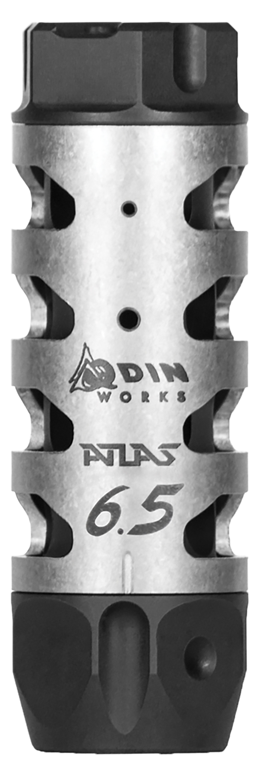 Odin Works MBATLAS65 Atlas Compensator 5/8-24 Threads 3" OAL 1" Diameter 6.5 Grendel