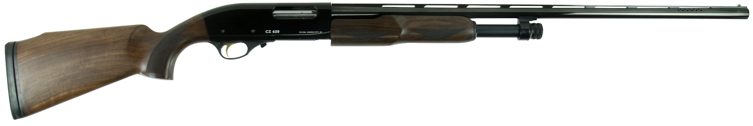 CZ-USA 06574 CZ 620 Field Select Pump 20 Gauge 28" 4+1 3" Gloss Blued Rec/Barrel Turkish Walnut Fixed Pistol Grip Stock Right Hand (Full Size) Includes 5 Chokes